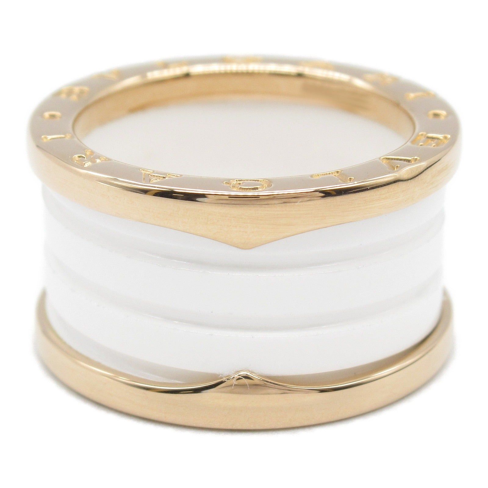 Bvlgari Bvlgari B Zero One Ring Ceramic K18Pg (Pink Gold) White Size ONE SIZE - 2 Thumbnail