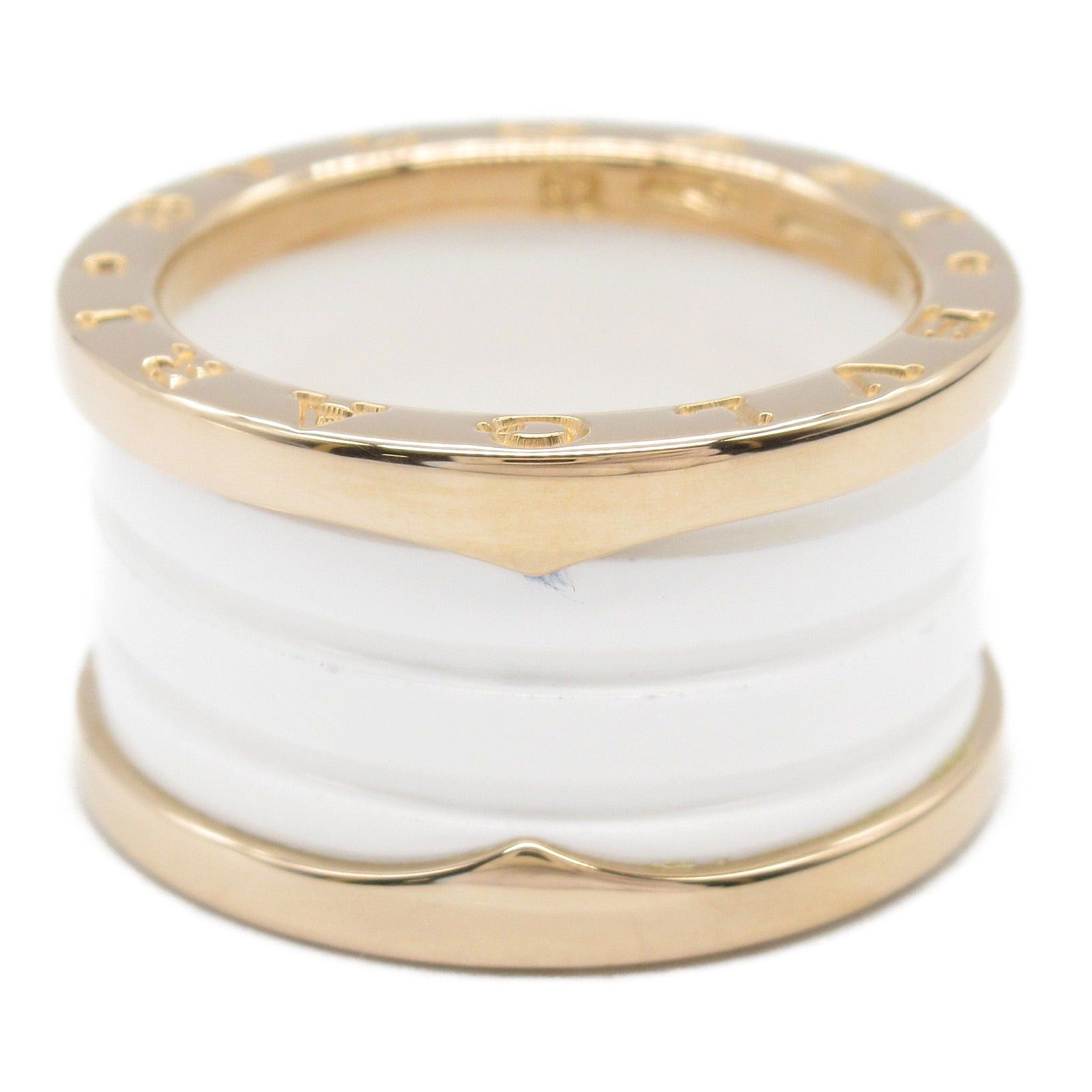Bvlgari Bvlgari B Zero One Ring Ceramic K18Pg (Pink Gold) White Size ONE SIZE - 3 Thumbnail