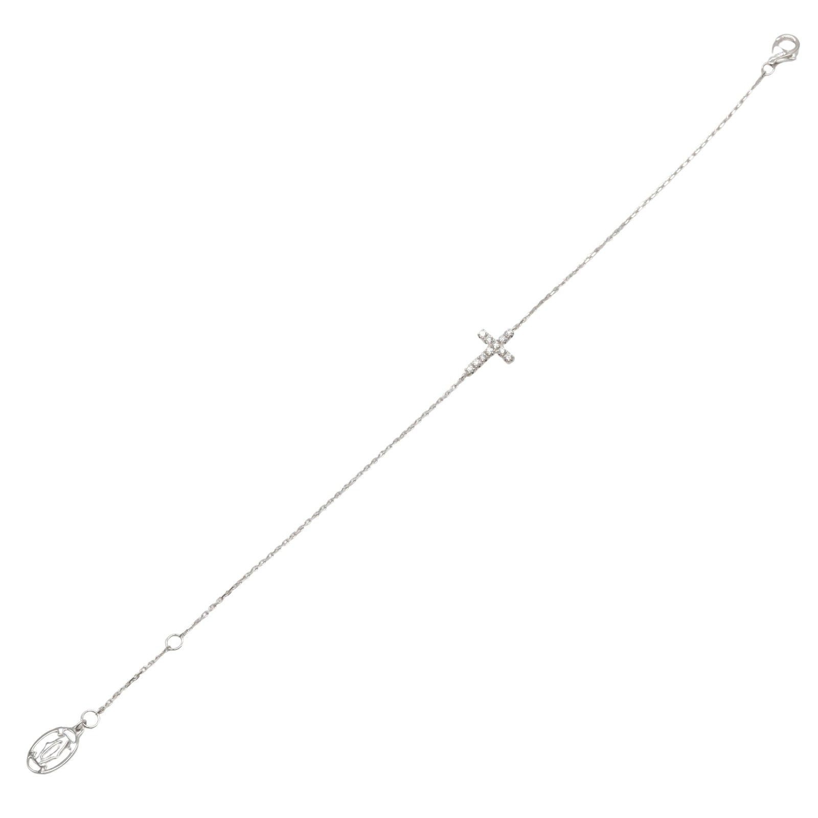 Cartier Cartier Symbol Cross Diamond Bracelet K18Wg (White Gold) Clear Size ONE SIZE - 3 Thumbnail