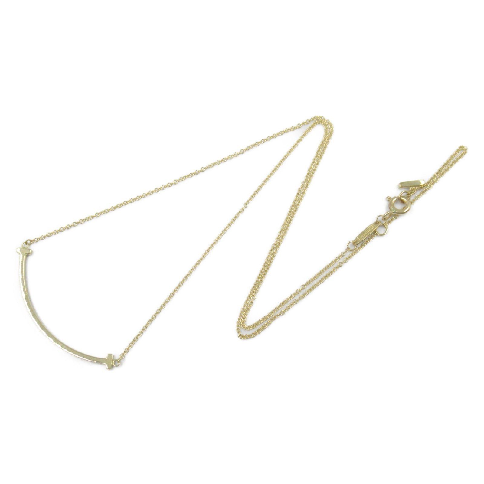 Tiffany & Co. Tiffany Co T-Smile Small Necklace K18 (Yellow Gold) Gold Size ONE SIZE - 3 Thumbnail