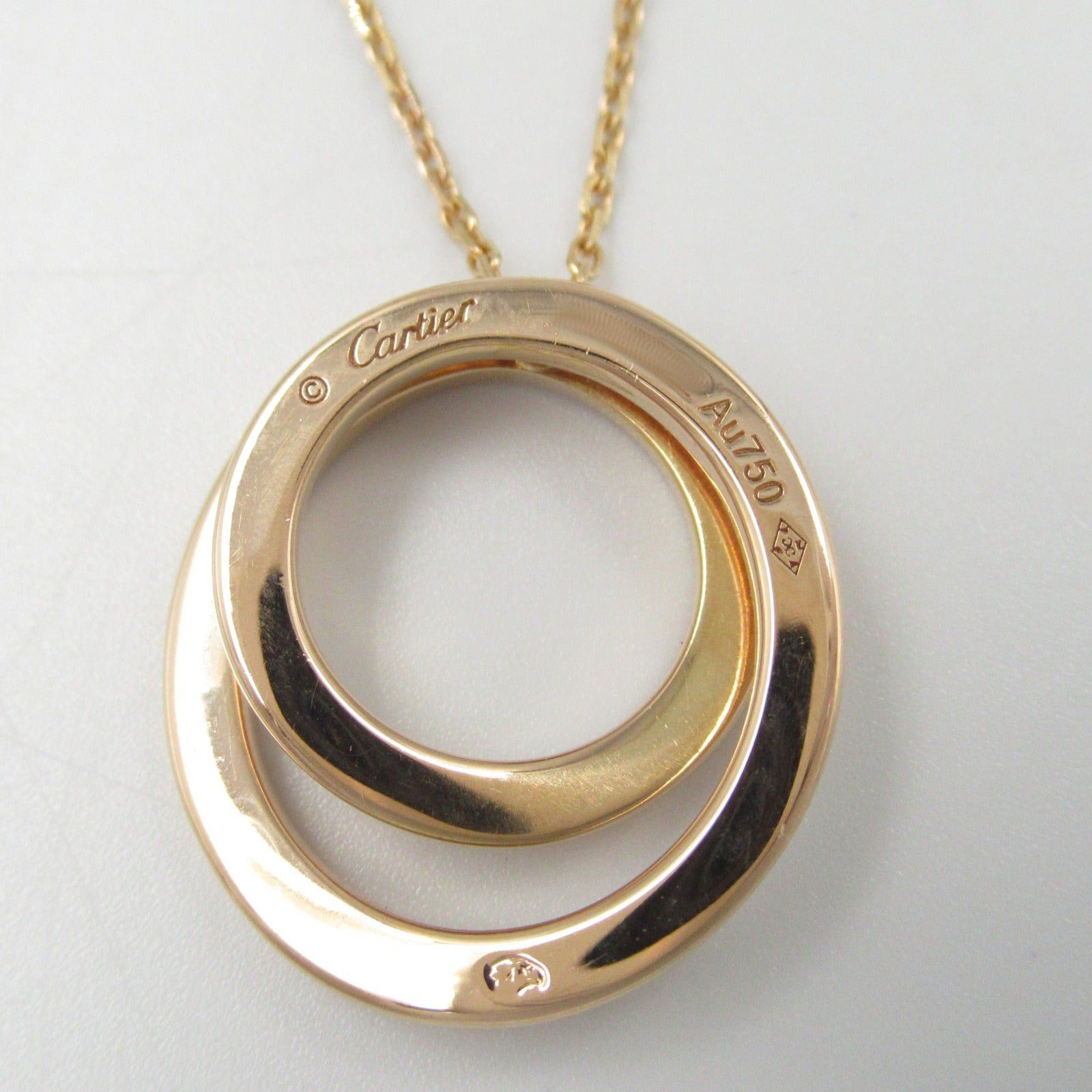 Cartier Cartier Ethancel Necklace Diamond K18Pg (Pink Gold) Clear Size ONE SIZE - 4 Thumbnail