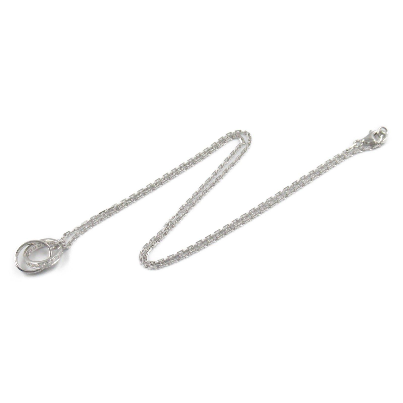 Cartier Cartier Baby Love Necklace Diamond K18Wg (White Gold) Clear Size ONE SIZE - 3 Thumbnail