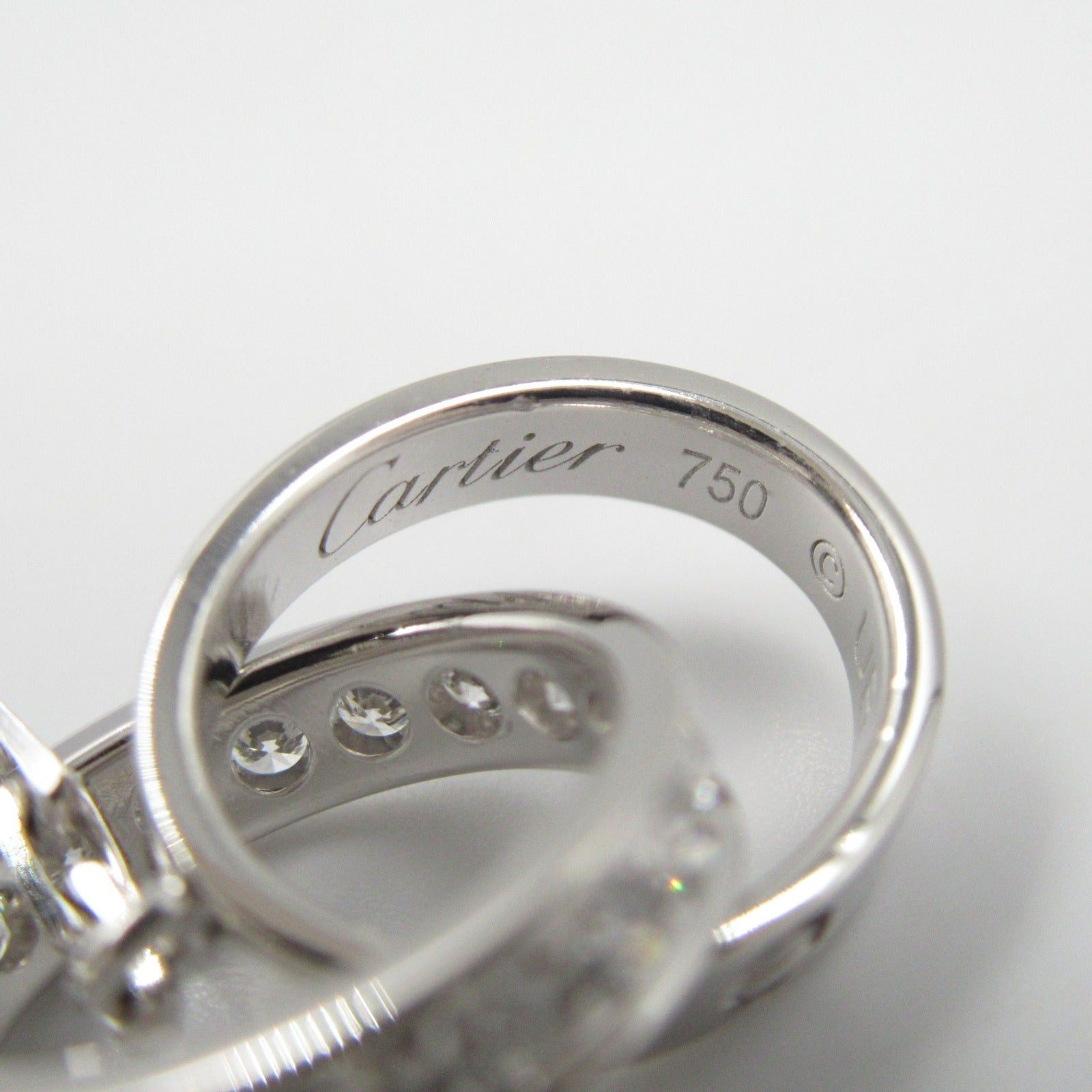 Cartier Cartier Baby Love Necklace Diamond K18Wg (White Gold) Clear Size ONE SIZE - 4 Thumbnail