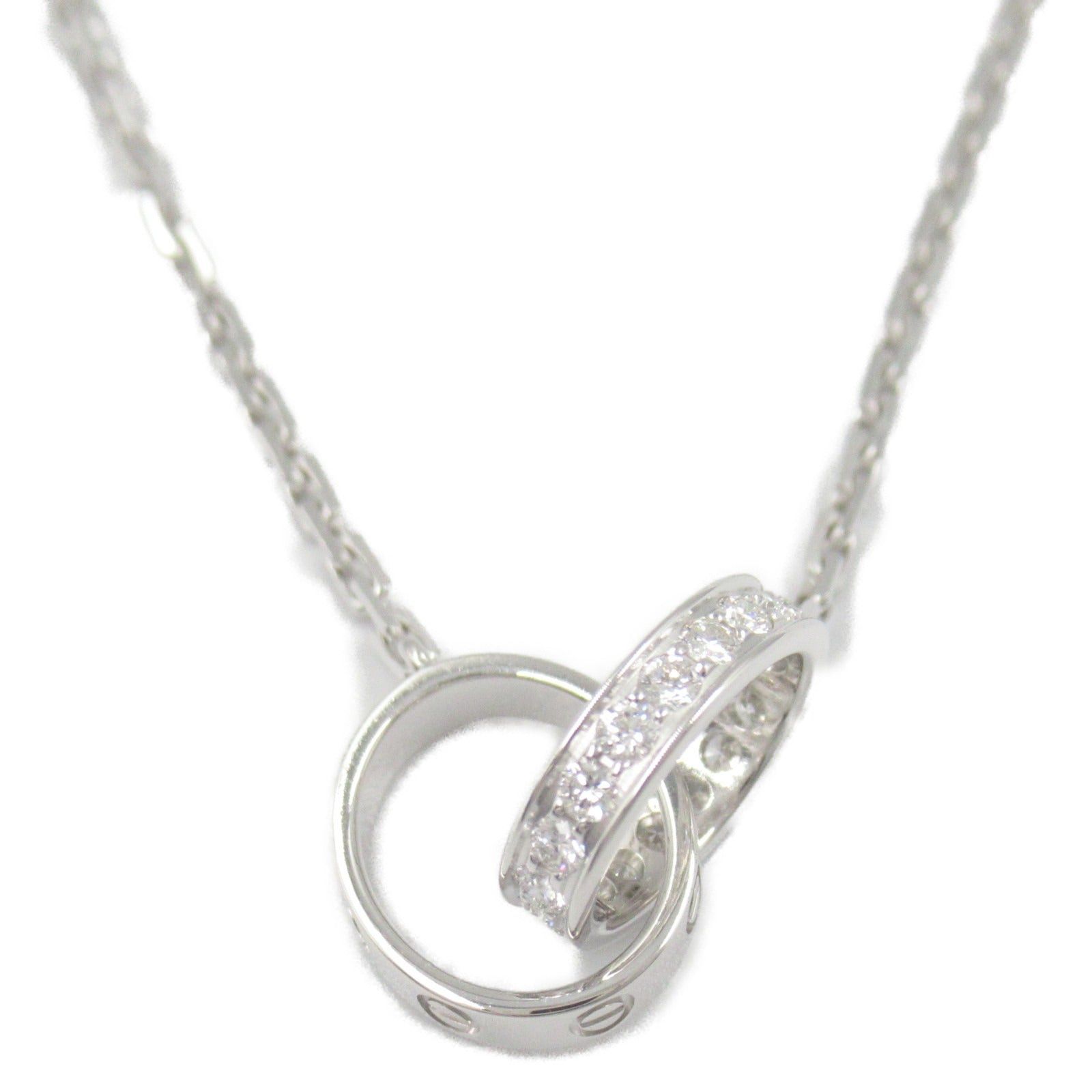 Cartier Cartier Baby Love Necklace Diamond K18Wg (White Gold) Clear Size ONE SIZE - 2 Thumbnail