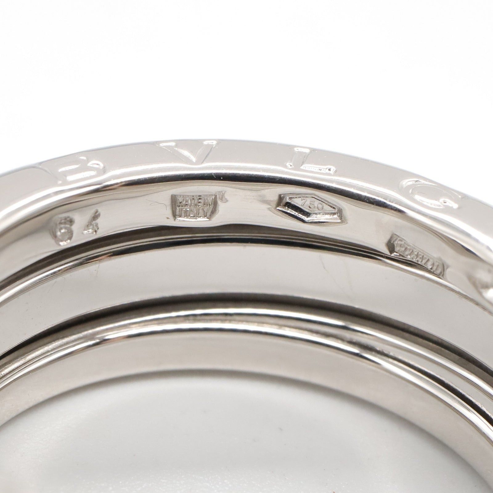 Bvlgari Bvlgari B Zero One Ring K18Wg (White Gold) Silver Size ONE SIZE - 4 Thumbnail
