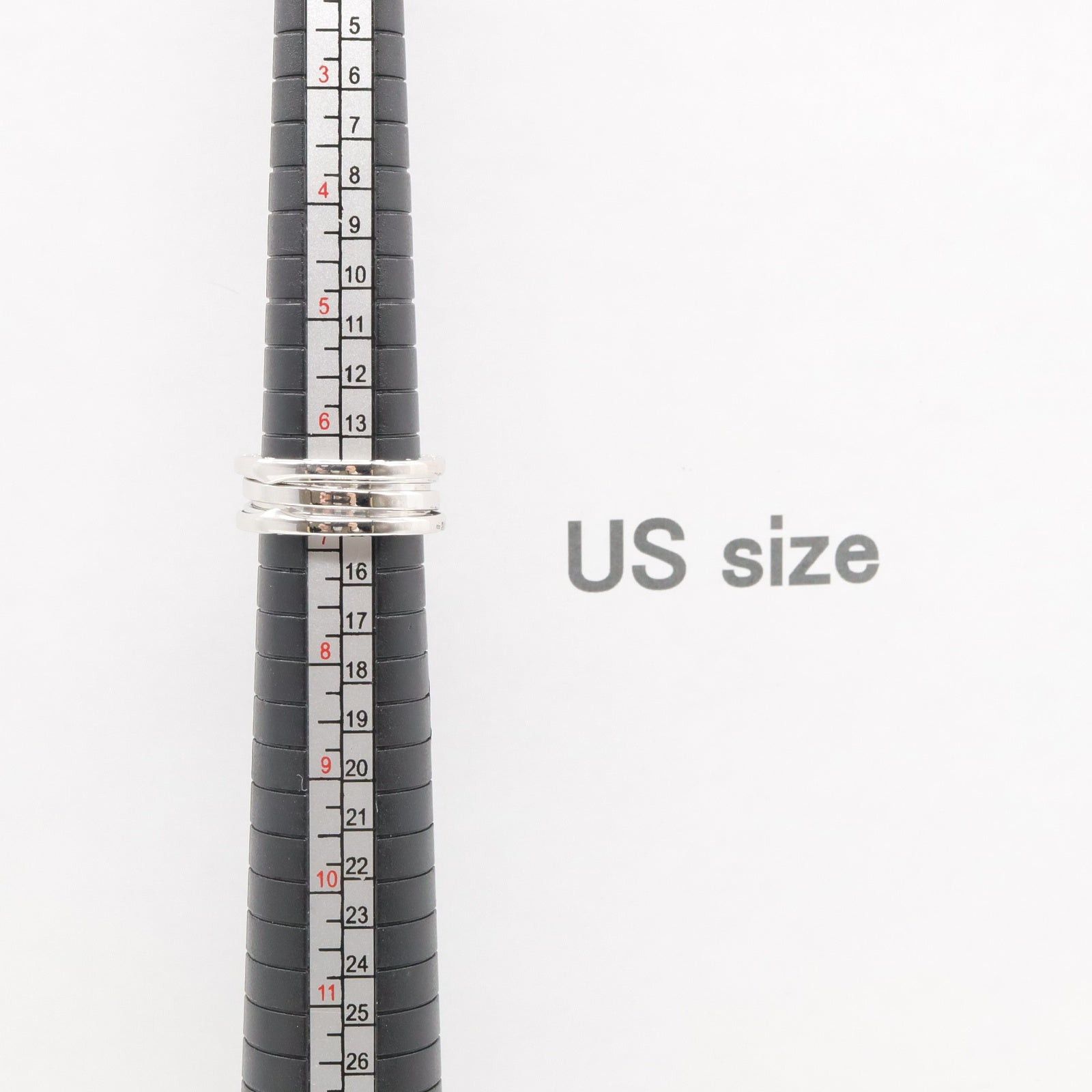 Bvlgari Bvlgari B Zero One Ring K18Wg (White Gold) Silver Size ONE SIZE - 6 Thumbnail