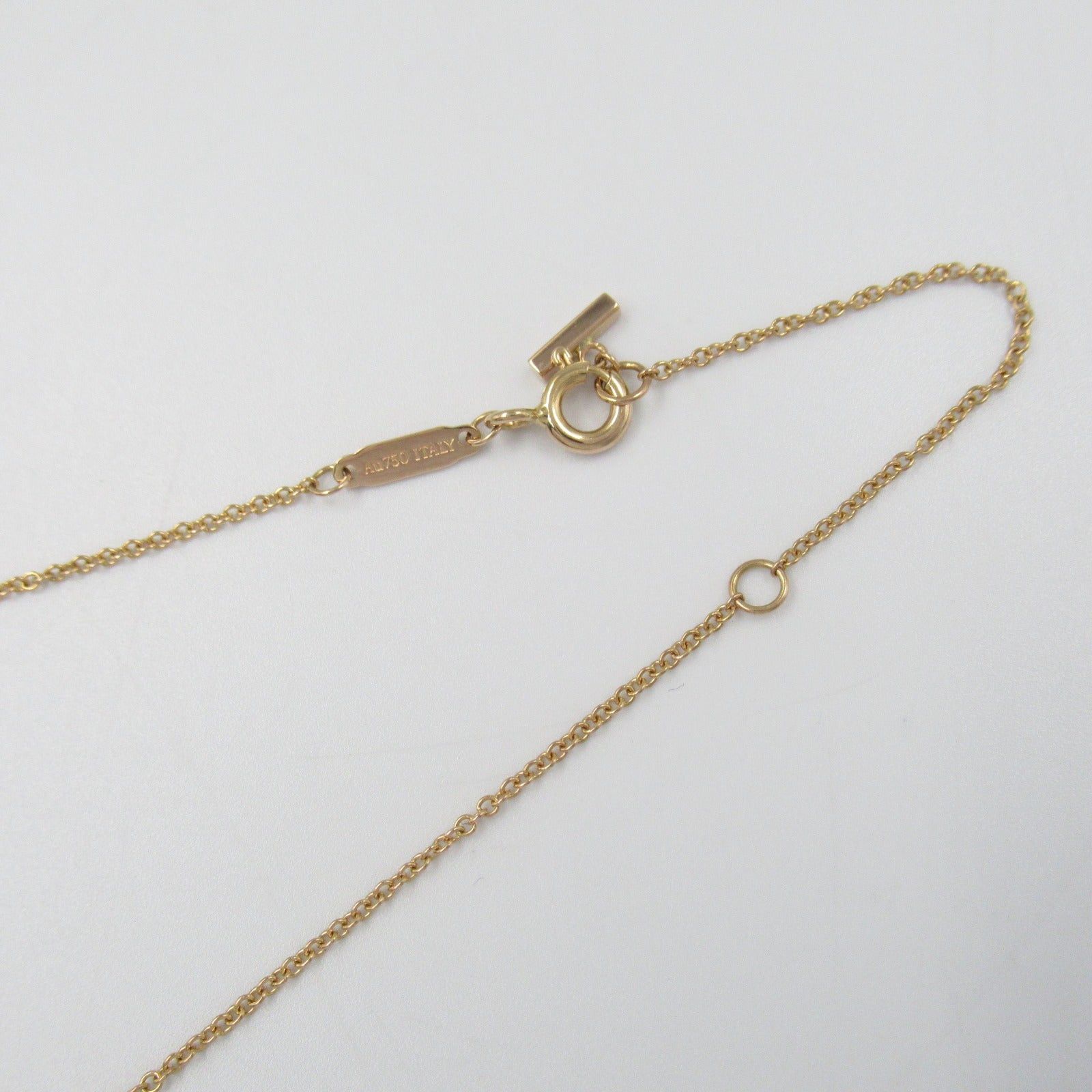 Tiffany & Co. Tiffany Co T-Smile Mini Necklace Diamond K18Pg (Pink Gold) Clear Size ONE SIZE - 7 Thumbnail