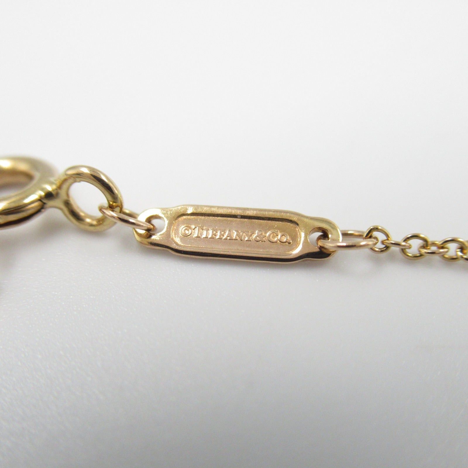 Tiffany & Co. Tiffany Co T-Smile Mini Necklace Diamond K18Pg (Pink Gold) Clear Size ONE SIZE - 5 Thumbnail