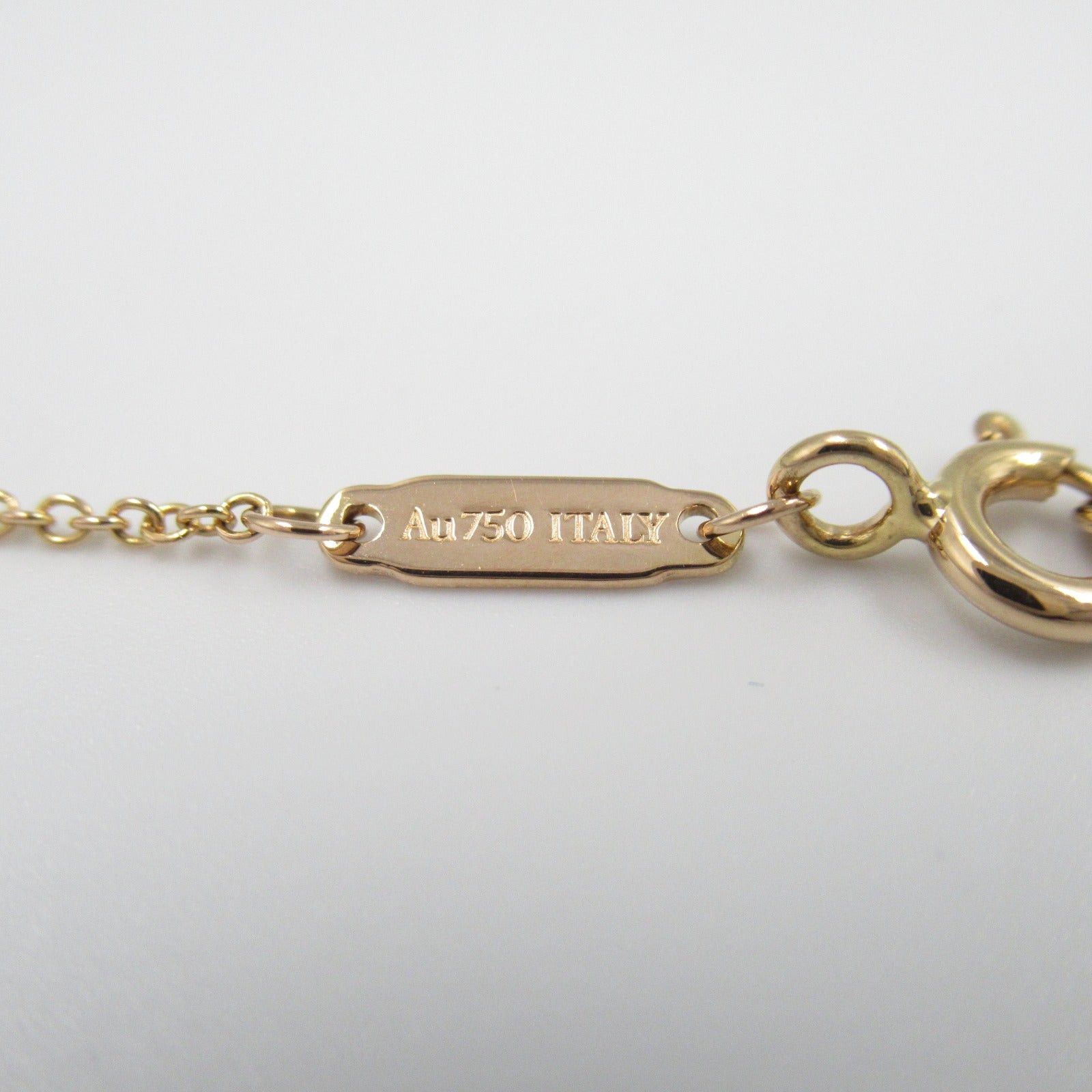 Tiffany & Co. Tiffany Co T-Smile Mini Necklace Diamond K18Pg (Pink Gold) Clear Size ONE SIZE - 6 Thumbnail
