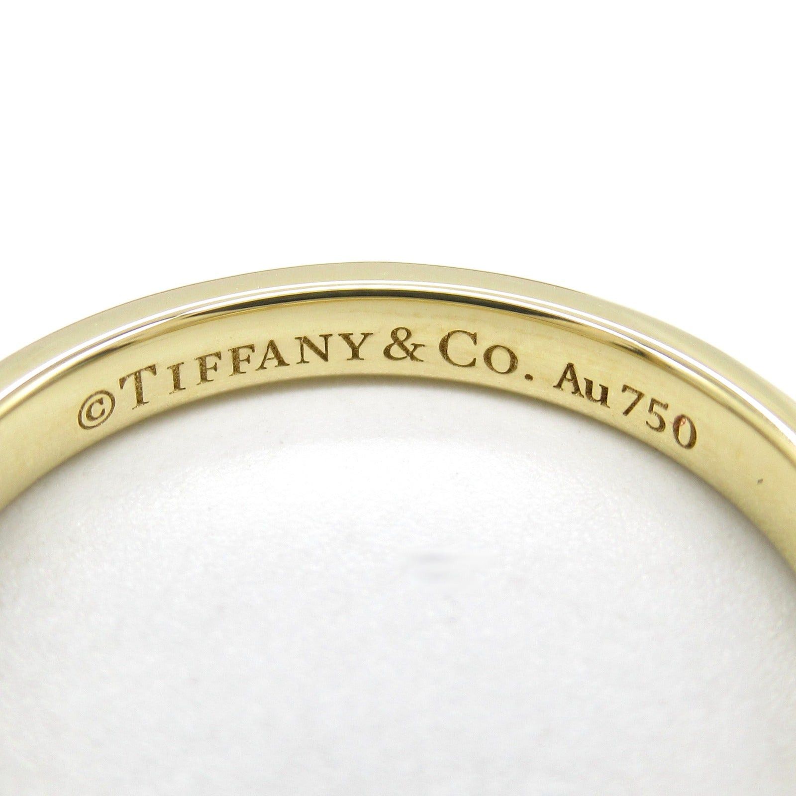 Tiffany & Co. Tiffany Co True Band Ring K18 (Yellow Gold) Diamond Clear Size ONE SIZE - 4 Thumbnail