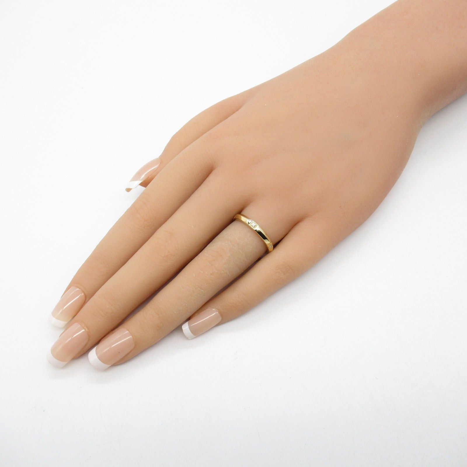 Tiffany & Co. Tiffany Co True Band Ring K18 (Yellow Gold) Diamond Clear Size ONE SIZE - 7 Thumbnail