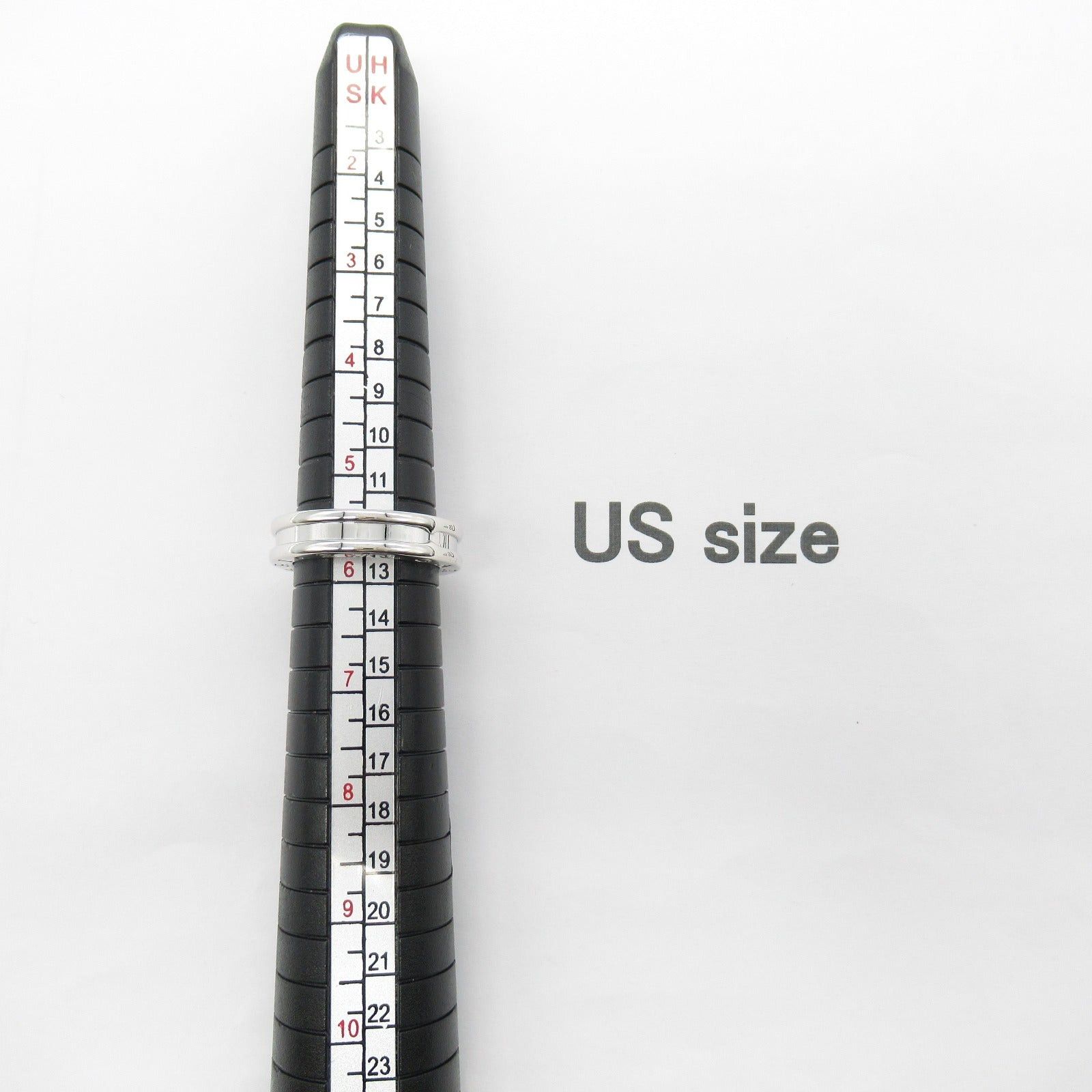 Bvlgari Bvlgari B Zero One Ring 1Belt K18Wg (White Gold) Silver Size ONE SIZE - 6 Thumbnail