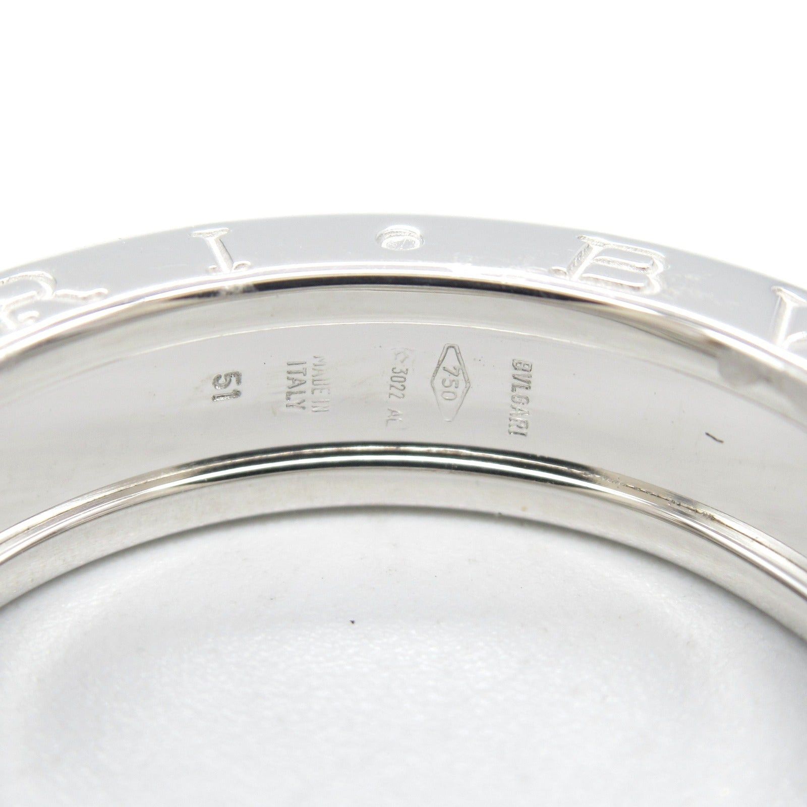 Bvlgari Bvlgari B Zero One Ring 1Belt K18Wg (White Gold) Silver Size ONE SIZE - 4 Thumbnail