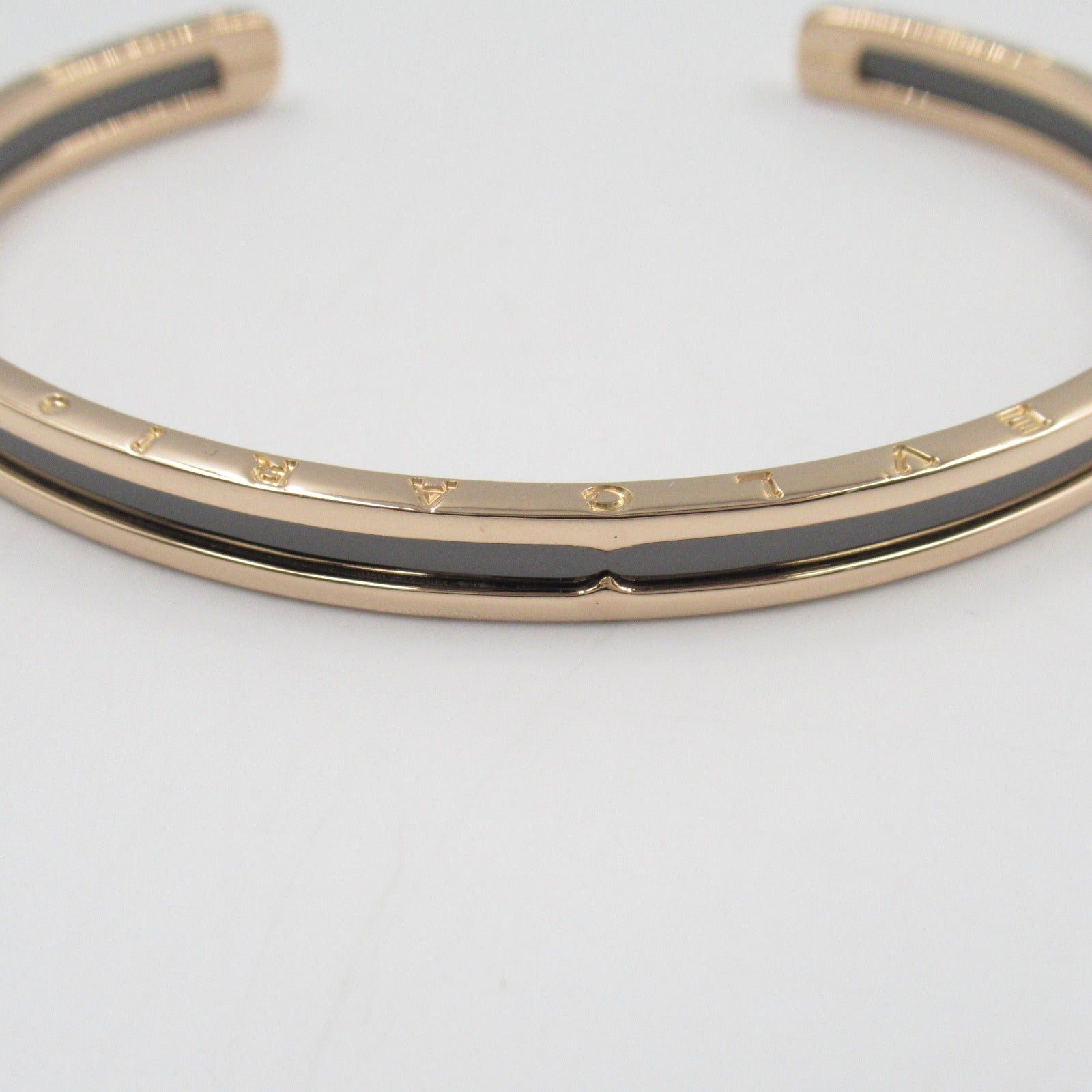 Bvlgari Bvlgari B Zero One Bracelet Ml K18Pg (Pink Gold) Ceramic Black Gold Size ONE SIZE - 5 Thumbnail