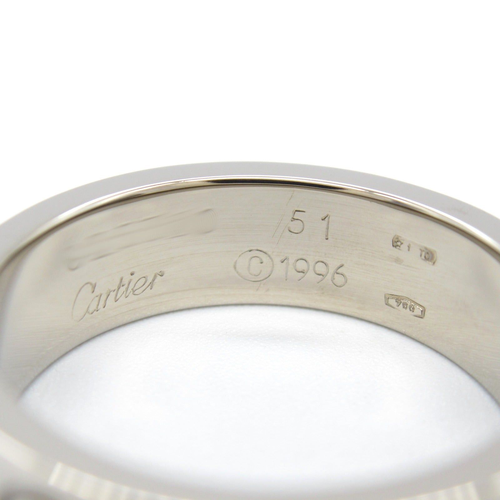 Cartier Cartier Love Ring K18Wg (White Gold) Silver Size ONE SIZE - 4 Thumbnail