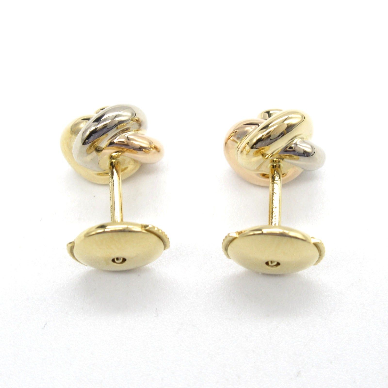 Cartier Cartier Baby Trinity Diamond Earrings K18 (Yellow Gold) K18Wg (White (Pink Gold)/Diamond Clear Size ONE SIZE - 2 Thumbnail