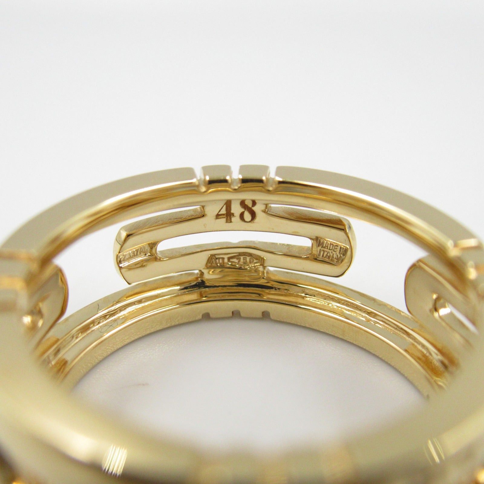 Bvlgari Bvlgari Parentesi Small Ring K18 (Yellow Gold) Gold Size ONE SIZE - 4 Thumbnail