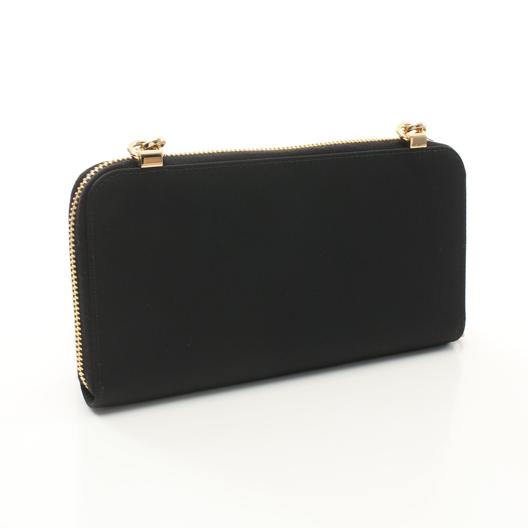 Prada Prada Tessuto+Spazzol Shoulder Wallet Nylon Leather Black Size ONE SIZE - 2 Thumbnail