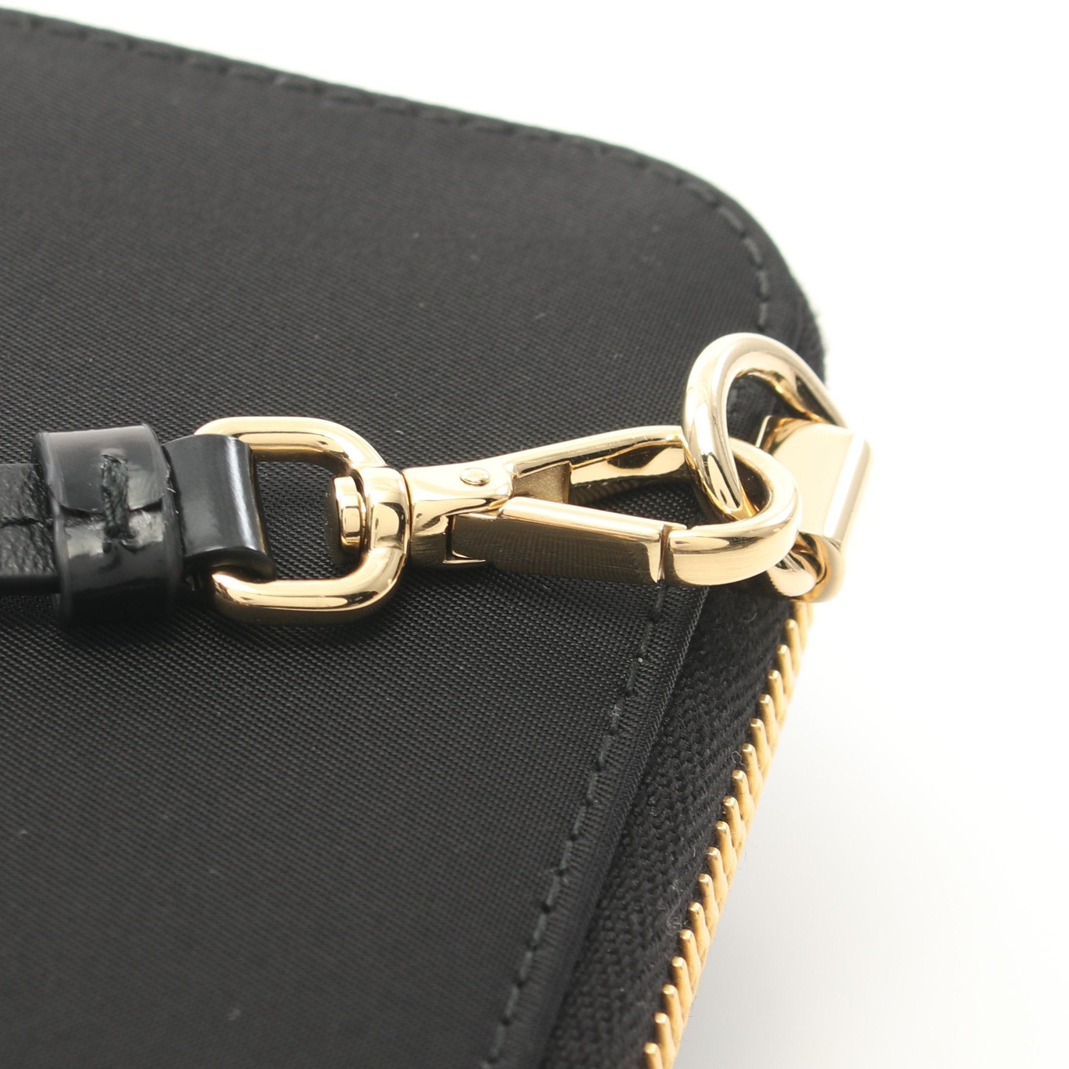Prada Prada Tessuto+Spazzol Shoulder Wallet Nylon Leather Black Size ONE SIZE - 7 Thumbnail