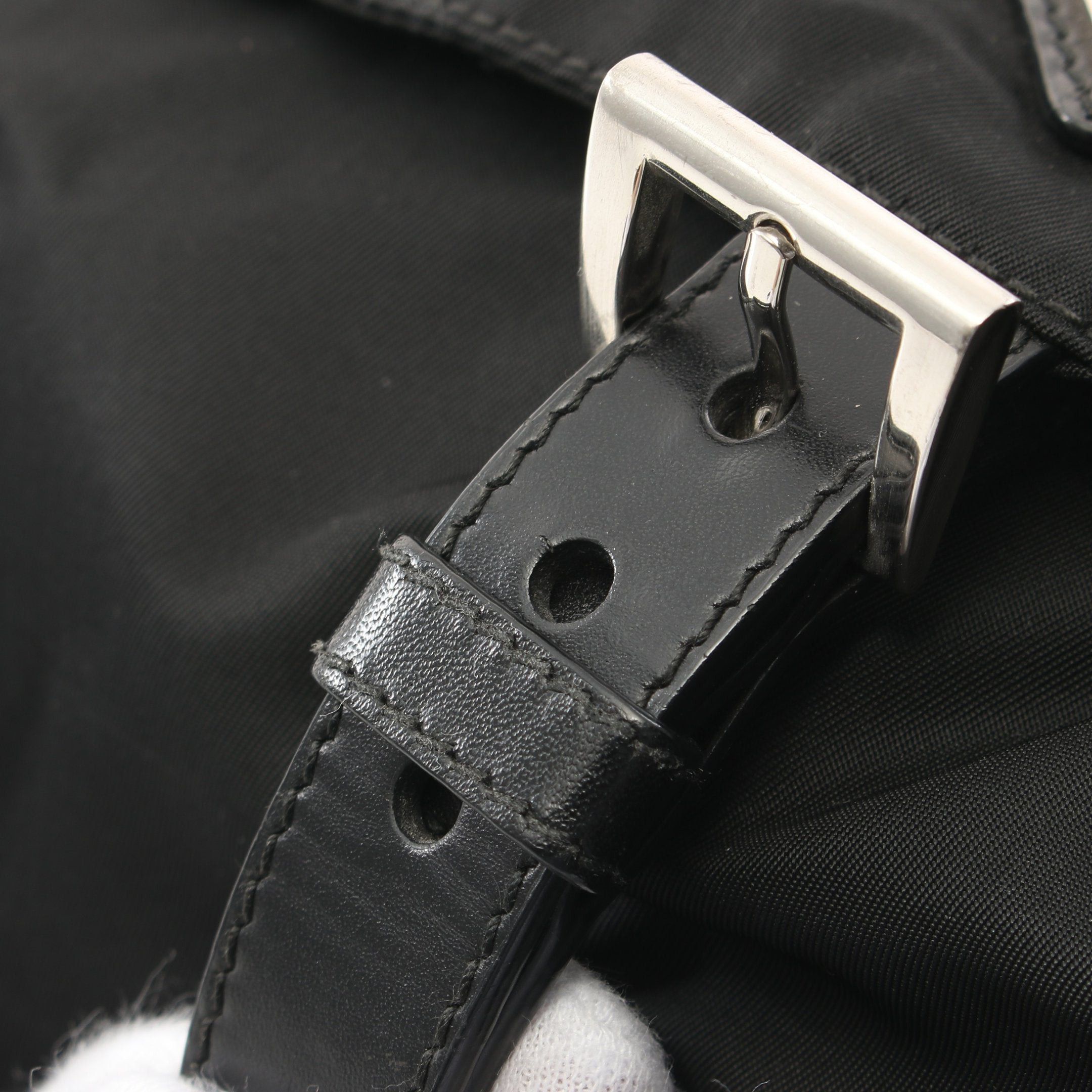 Prada Prada Shoulder Bag Nylon Leather Black Size ONE SIZE - 11 Thumbnail