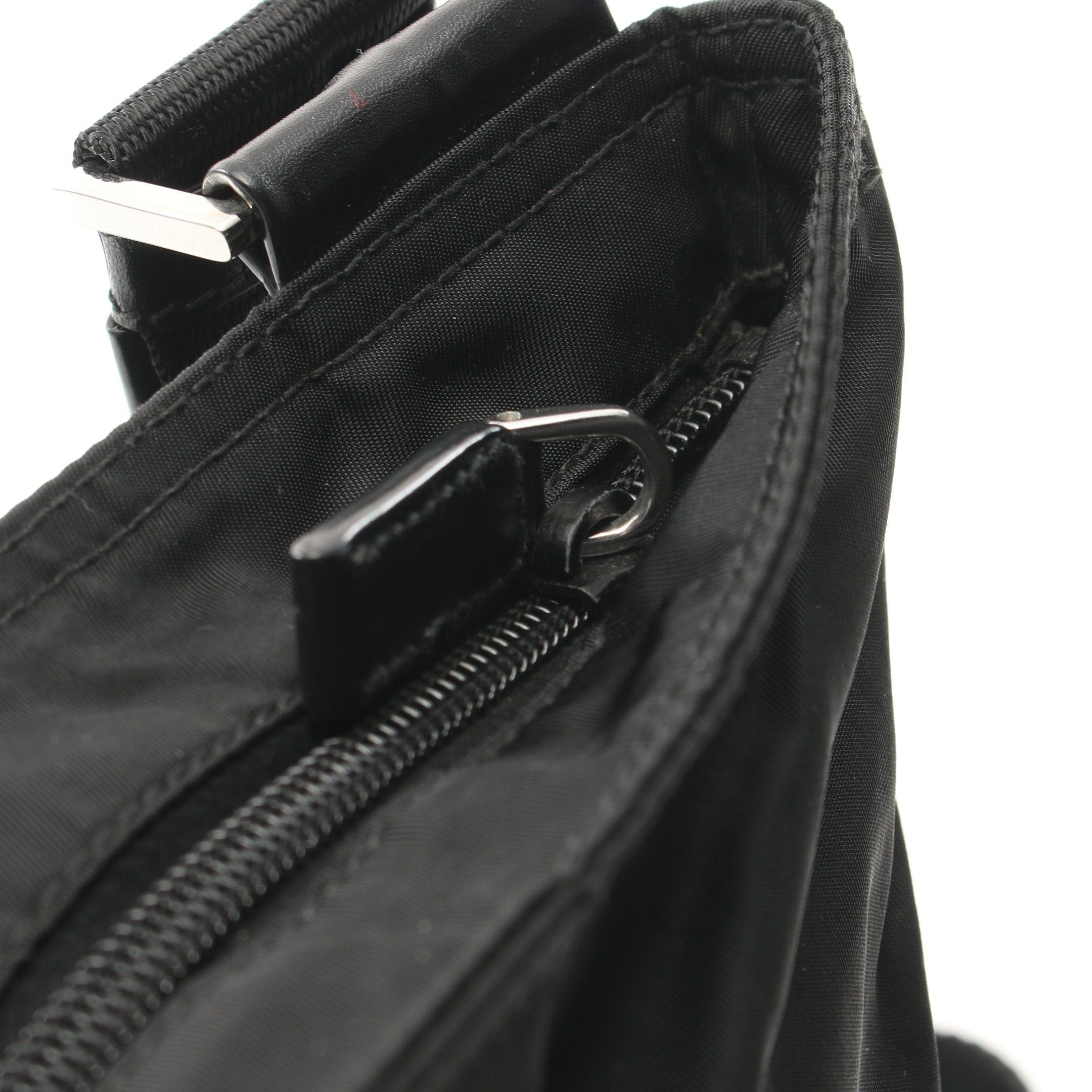 Prada Prada Shoulder Bag Nylon Leather Black Size ONE SIZE - 10 Thumbnail