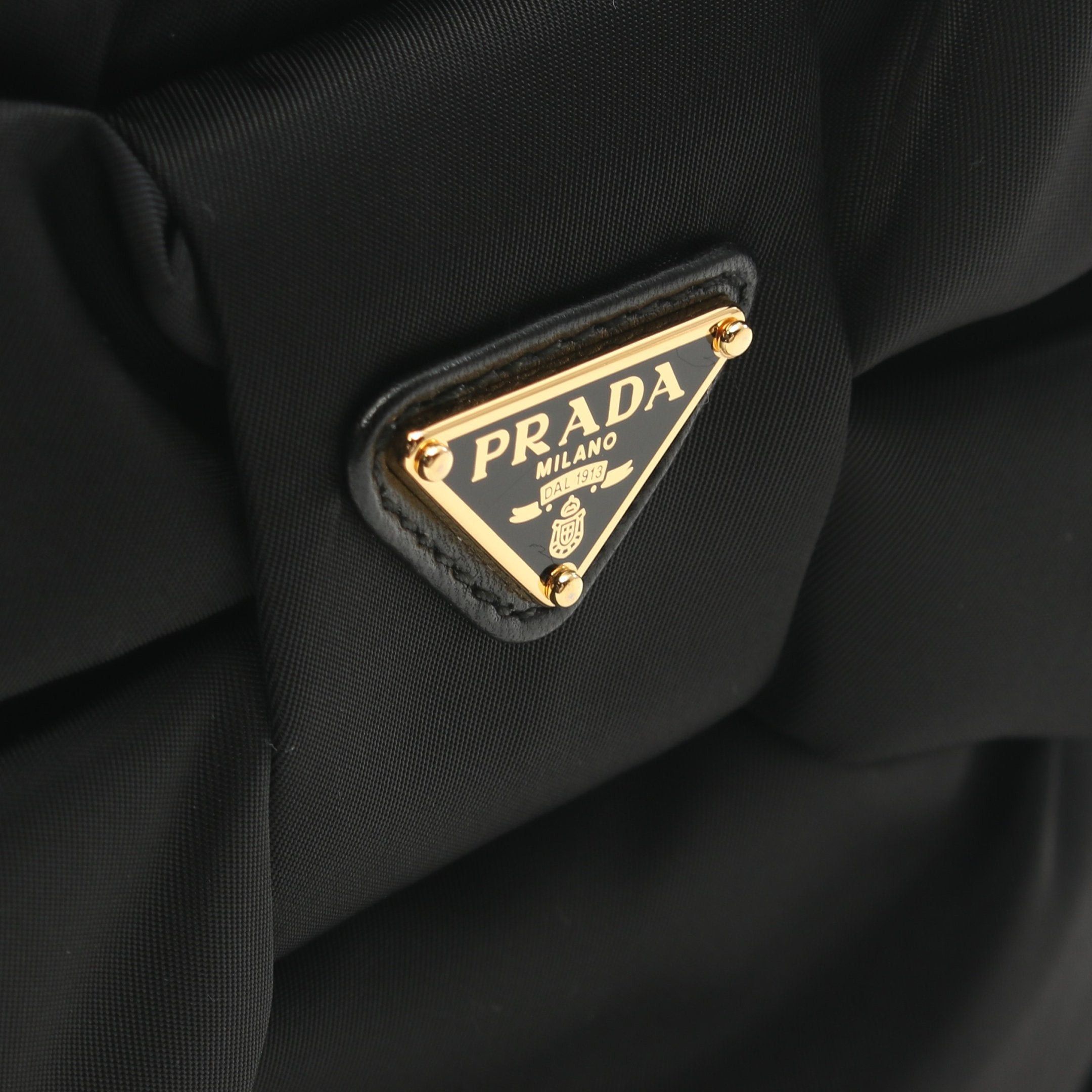 Prada Prada Padet Re-Nylon Handbag Ribbon Nylon Black Size ONE SIZE - 9 Thumbnail