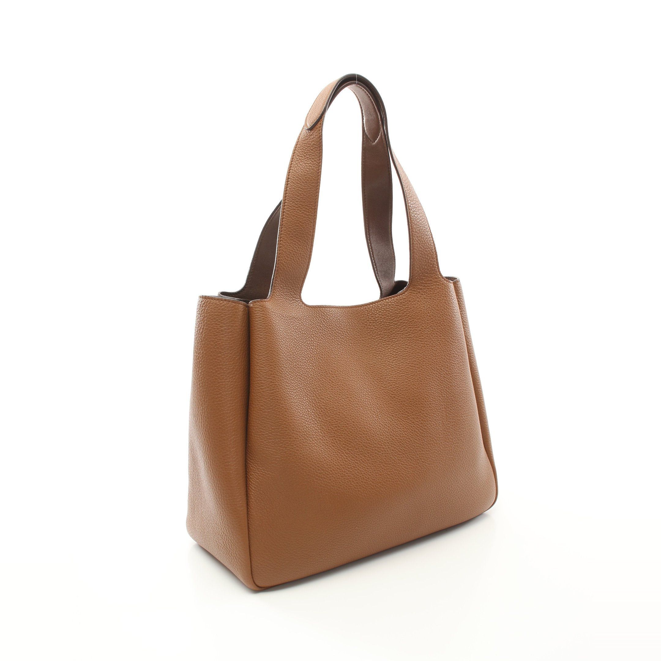 Prada Prada Handbag Tote Bag Leather Brown Size ONE SIZE - 2 Thumbnail