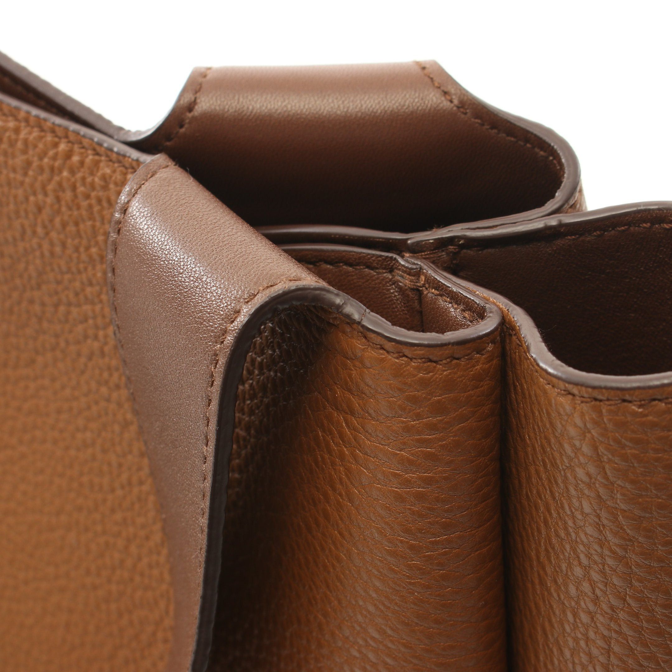 Prada Prada Handbag Tote Bag Leather Brown Size ONE SIZE - 7 Thumbnail