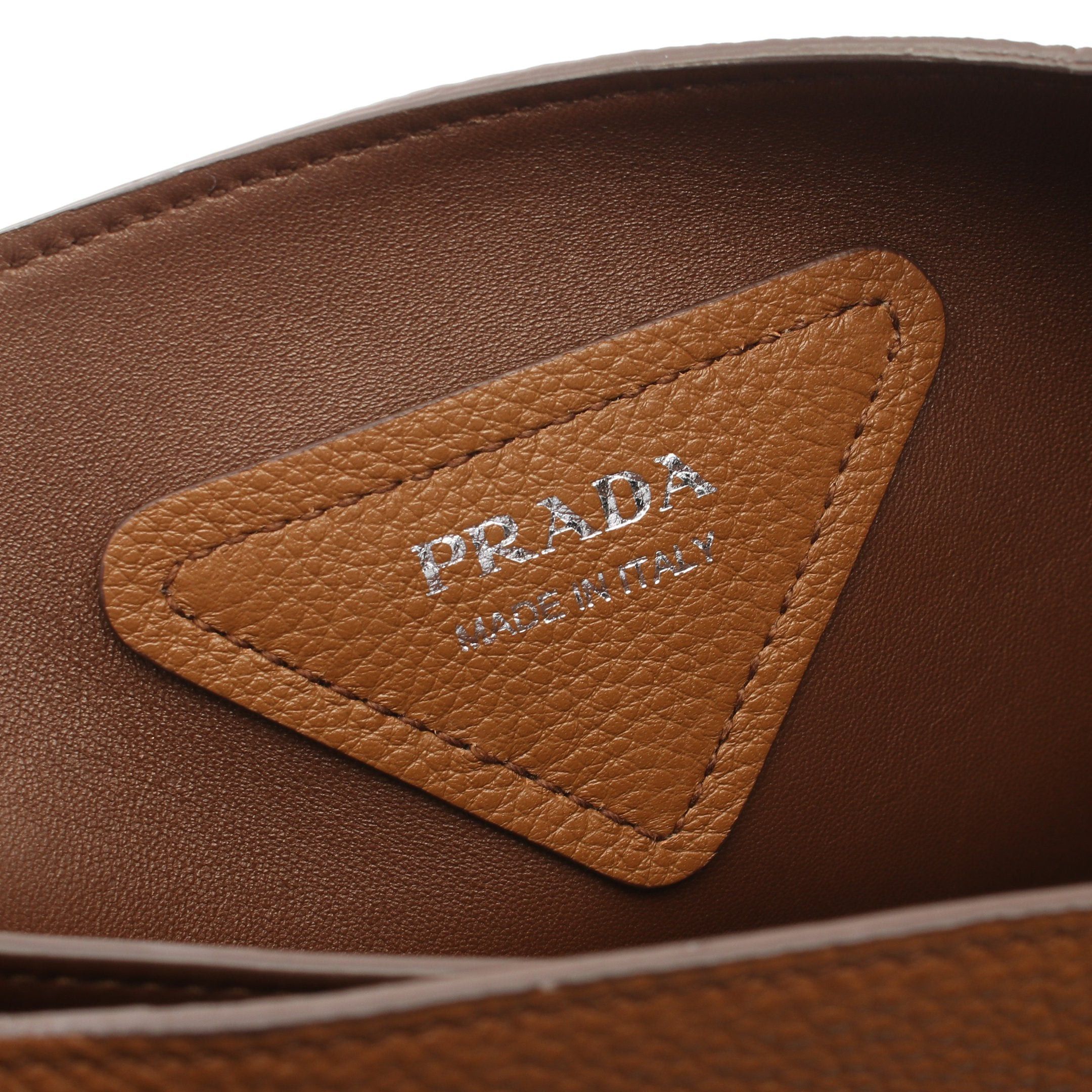 Prada Prada Handbag Tote Bag Leather Brown Size ONE SIZE - 4 Thumbnail