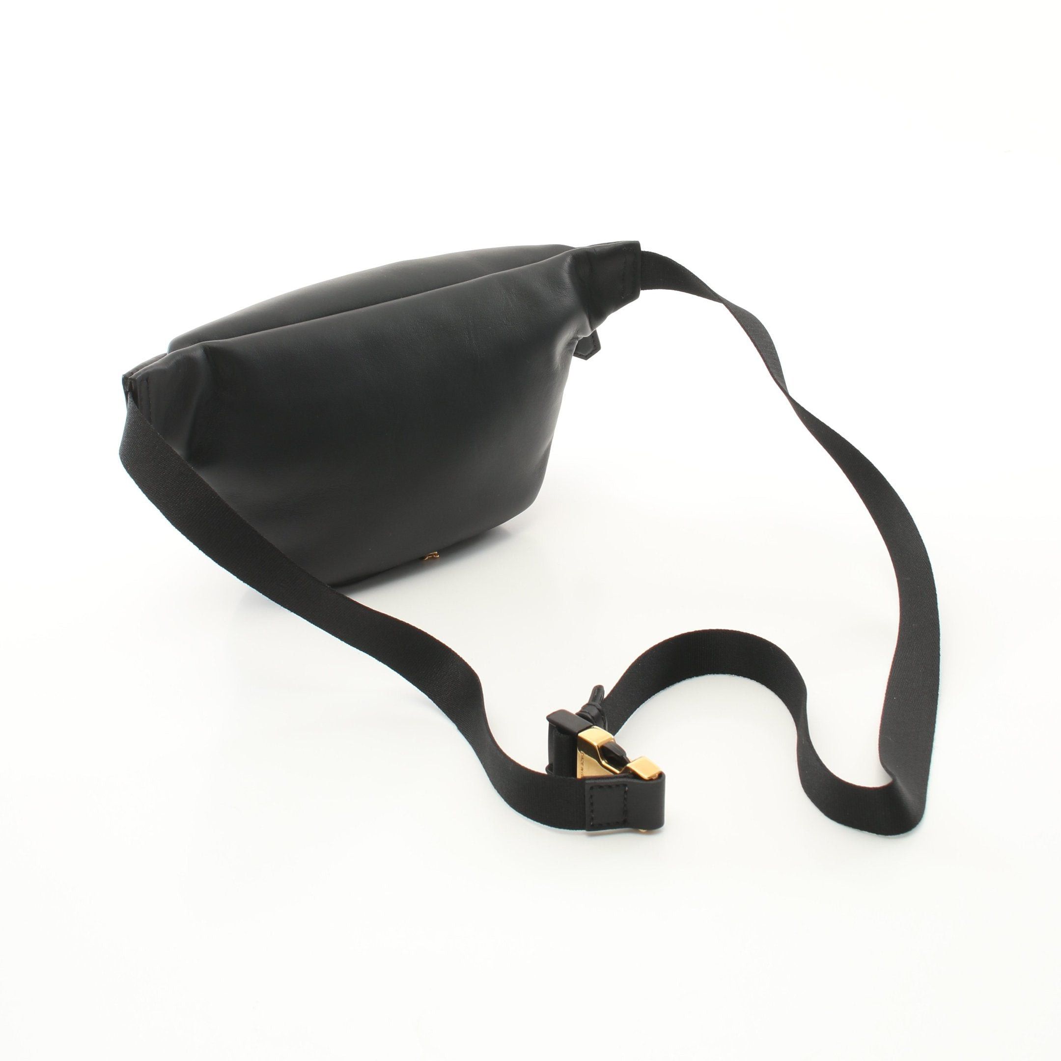 Fendi Fendi Karligraphy Body Bag Waist Studs Leather Black Size ONE SIZE - 2 Thumbnail