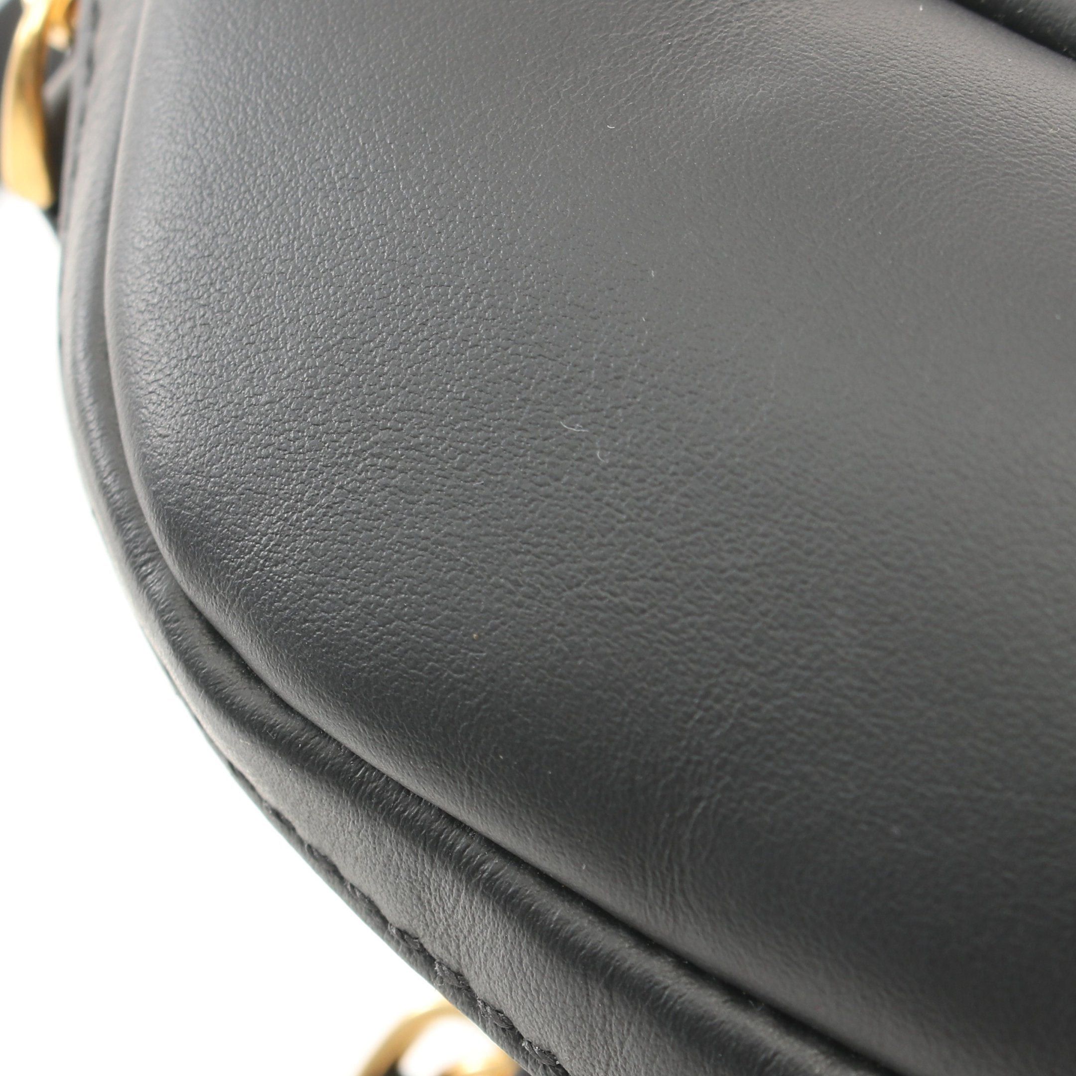 Fendi Fendi Karligraphy Body Bag Waist Studs Leather Black Size ONE SIZE - 8 Thumbnail
