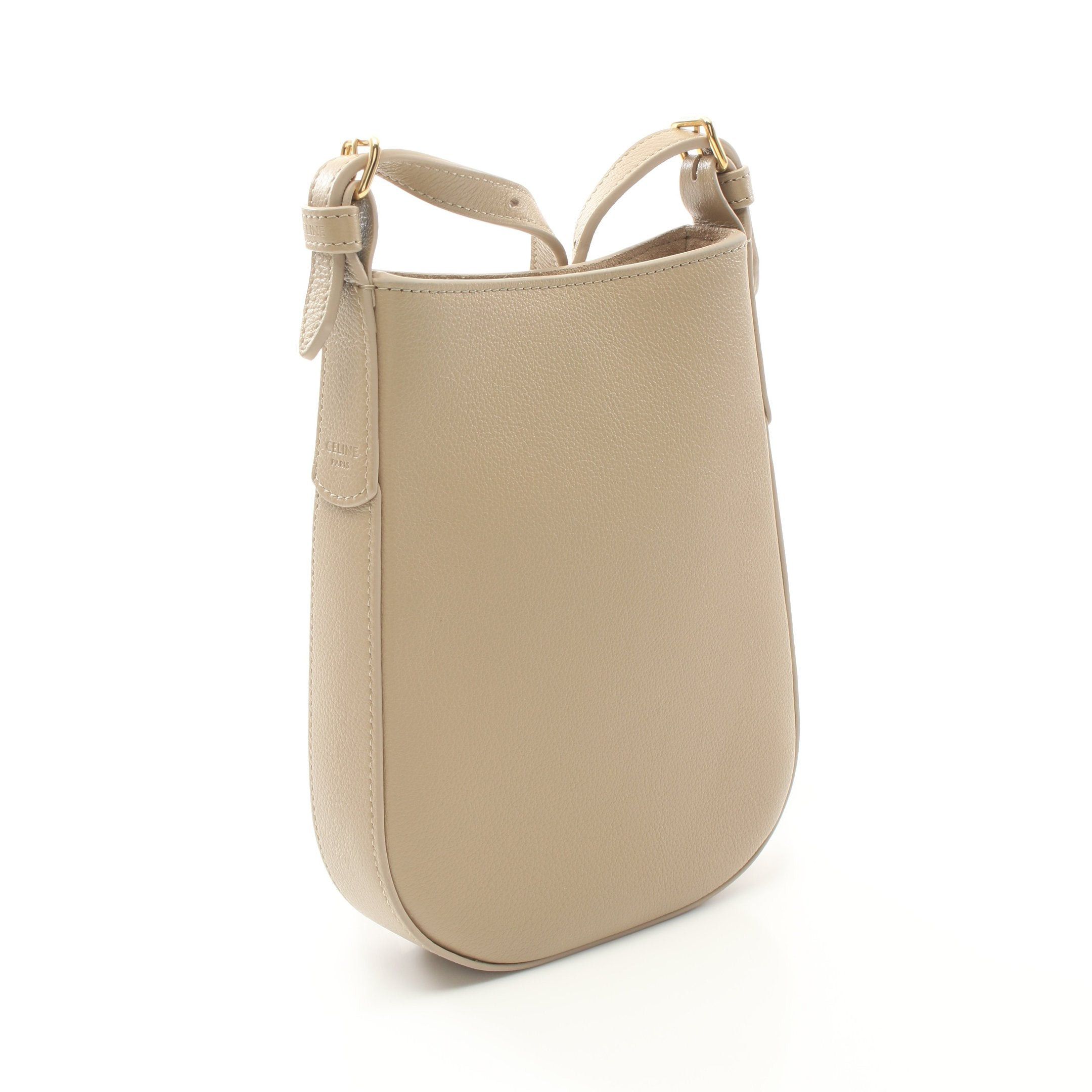 Celine Celine Mobile Pouch Eloise Shoulder Bag Leather Light Beige Size ONE SIZE - 2 Thumbnail