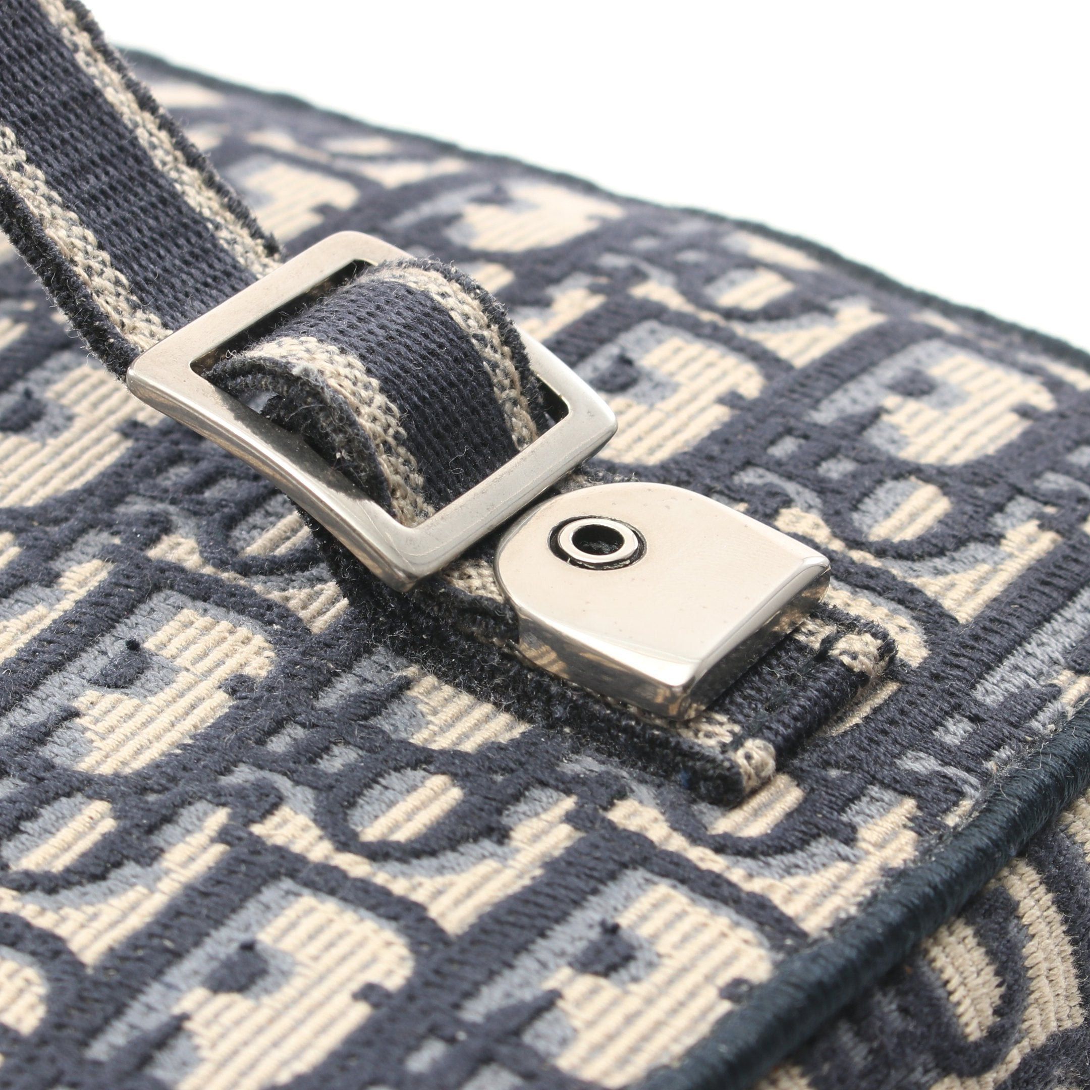 Dior Dior Diortravel Vanity Oblique Handbag Bag Canvas Navy Ivory Size ONE SIZE - 7 Thumbnail