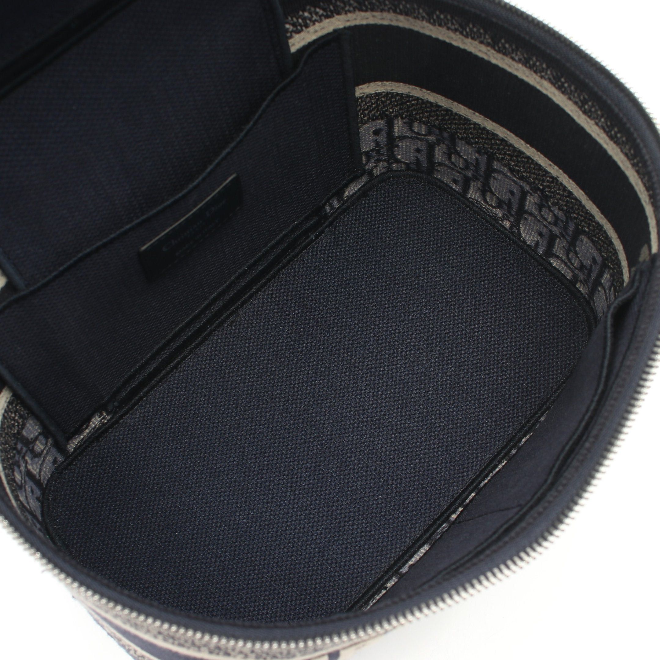 Dior Dior Diortravel Vanity Oblique Handbag Bag Canvas Navy Ivory Size ONE SIZE - 3 Thumbnail