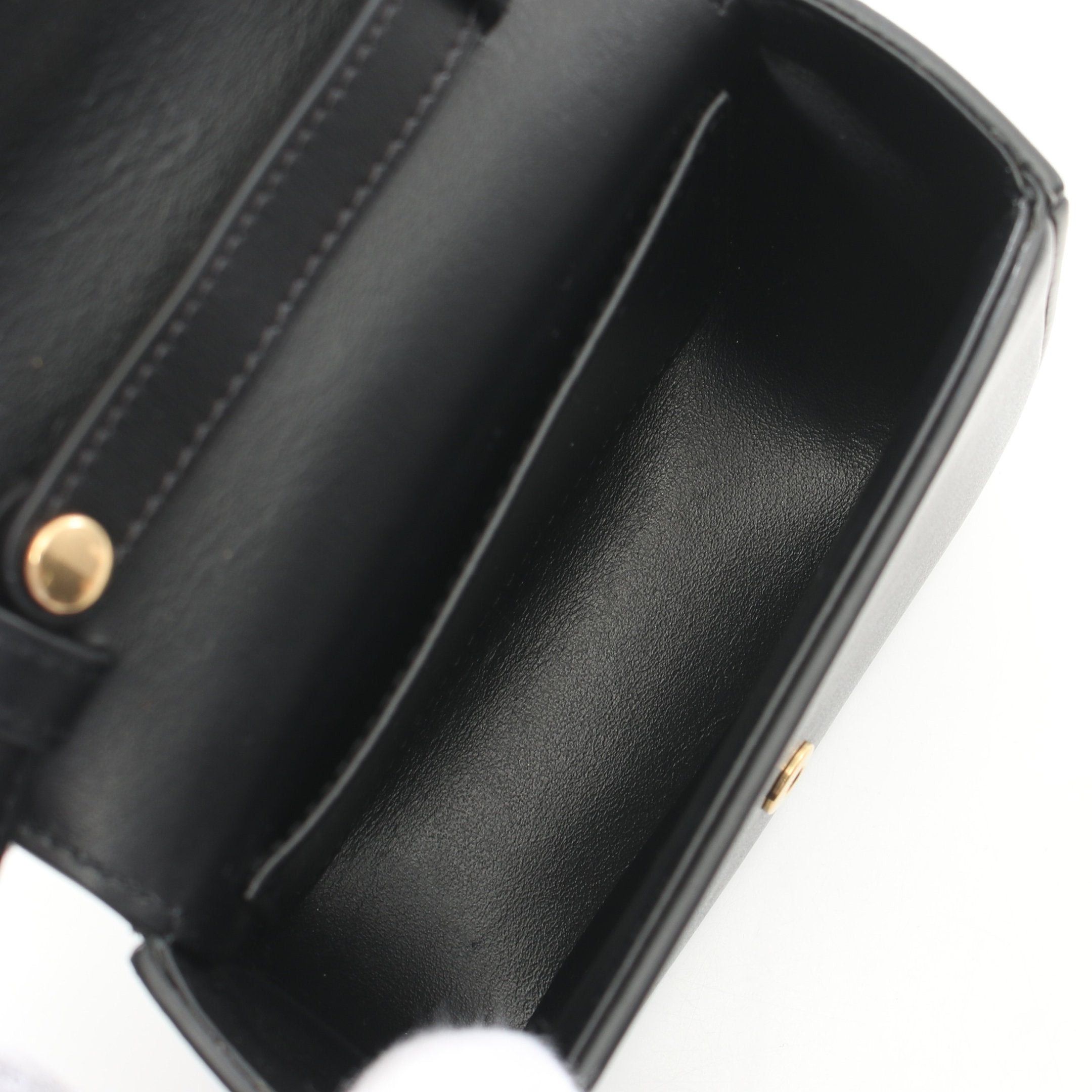 Celine Celine Mini Claude Triomphe Shoulder Bag Leather Black Size ONE SIZE - 3 Thumbnail