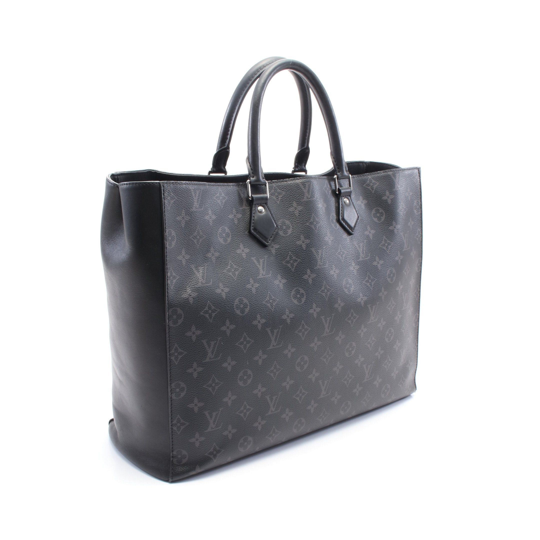 Louis Vuitton Louis Vuitton Grand Sack Monogram Eclipse Handbag Tote Bag Leather Black Size ONE SIZE - 2 Thumbnail
