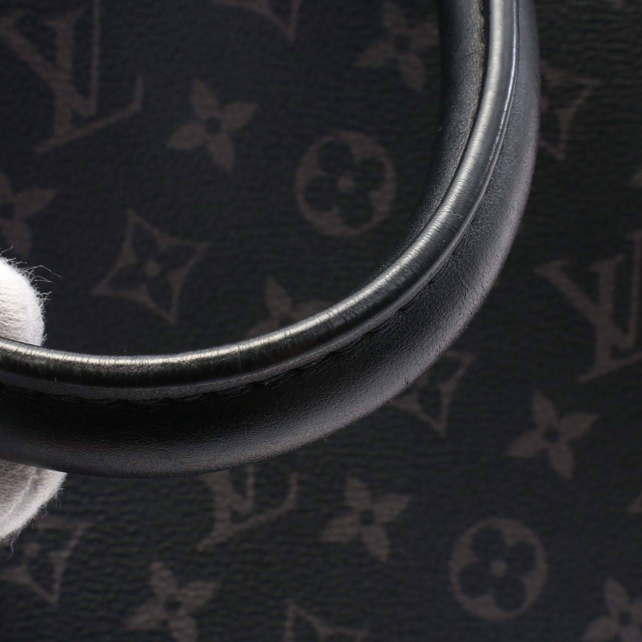 Louis Vuitton Louis Vuitton Grand Sack Monogram Eclipse Handbag Tote Bag Leather Black Size ONE SIZE - 8 Thumbnail