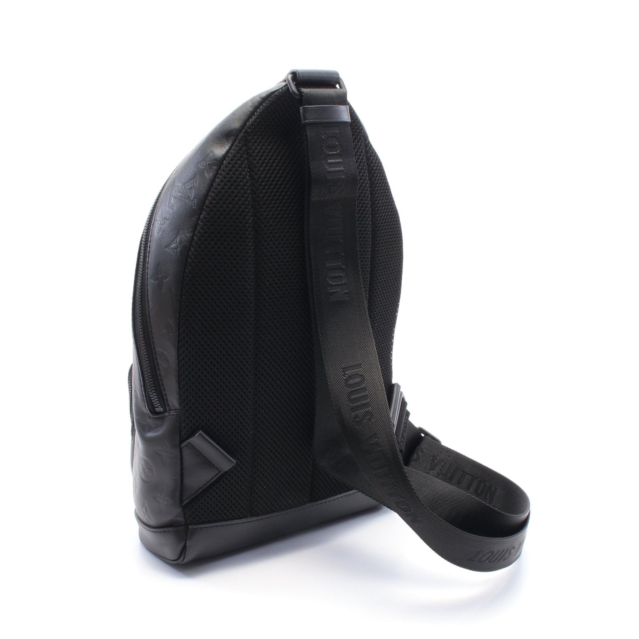 Louis Vuitton Louis Vuitton Monogram Shadow Sling Bag Noir Body Leather Black Size ONE SIZE - 2 Thumbnail
