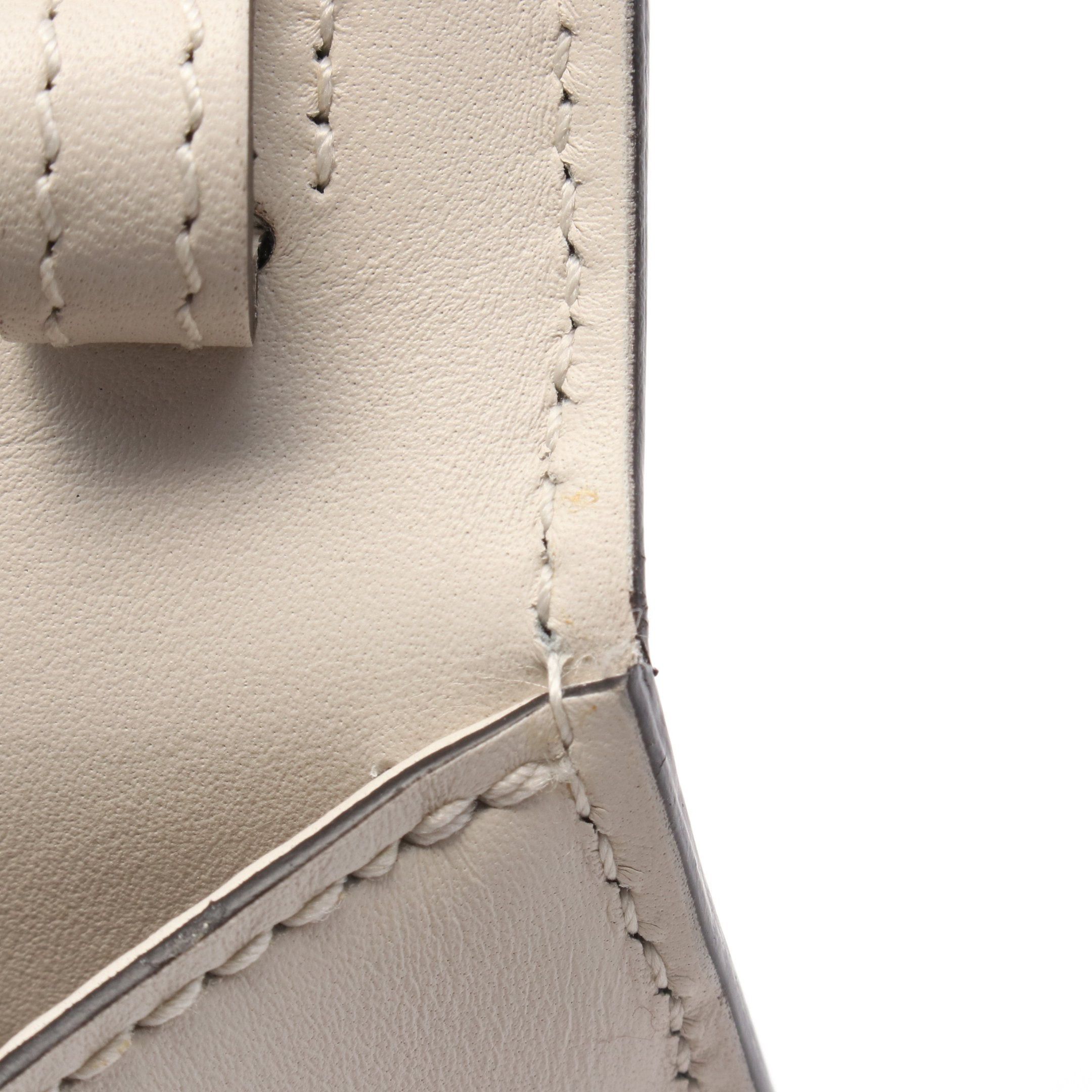 Gucci Sylvie Sherry Line Handbag Leather Ivory