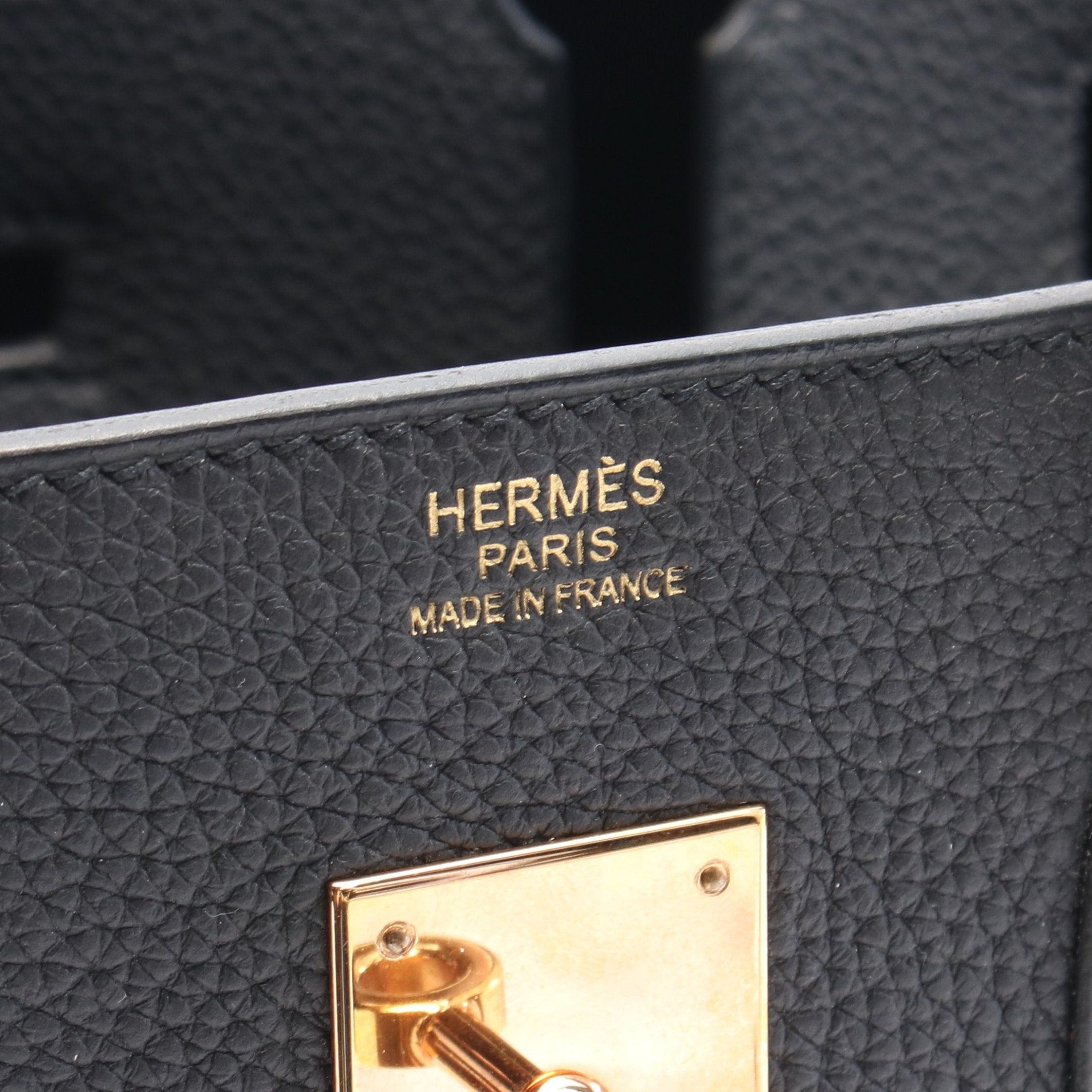 Hermes Hermes Birkin 30 Handbag Togo Black Pink Gold Hardware Z Stamp Size ONE SIZE - 4 Thumbnail