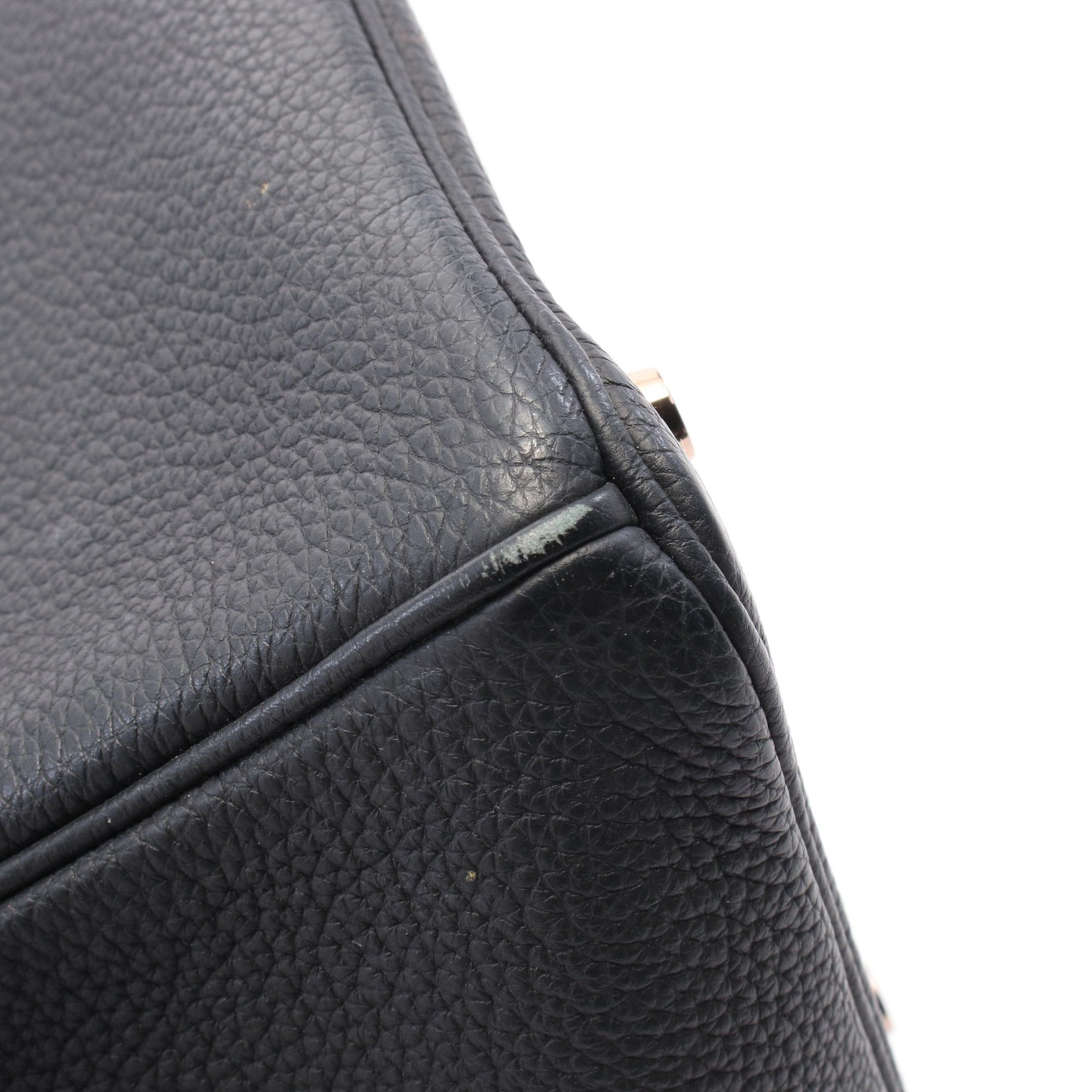 Hermes Hermes Birkin 30 Handbag Togo Black Pink Gold Hardware Z Stamp Size ONE SIZE - 7 Thumbnail