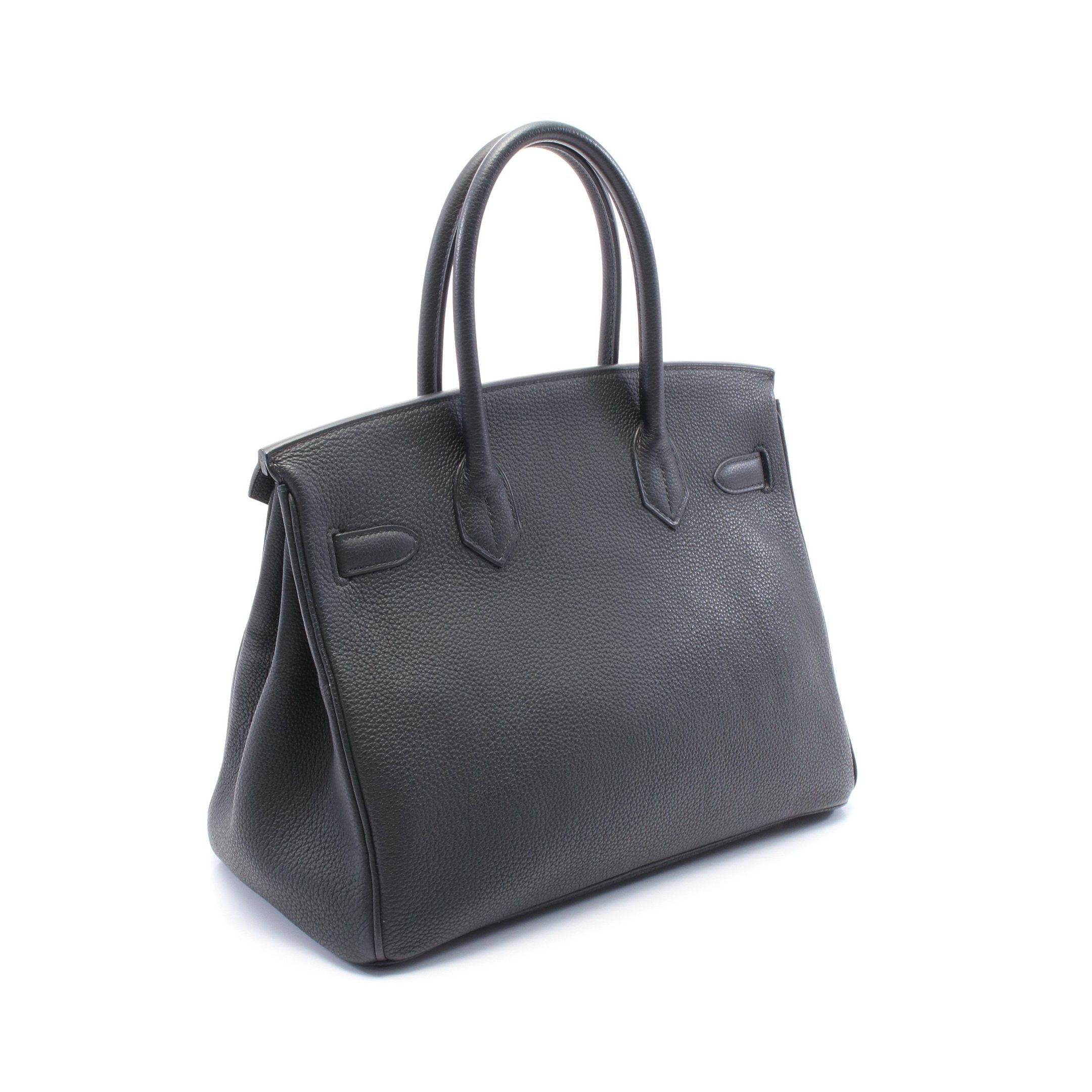 Hermes Hermes Birkin 30 Handbag Togo Black Pink Gold Hardware Z Stamp Size ONE SIZE - 2 Thumbnail
