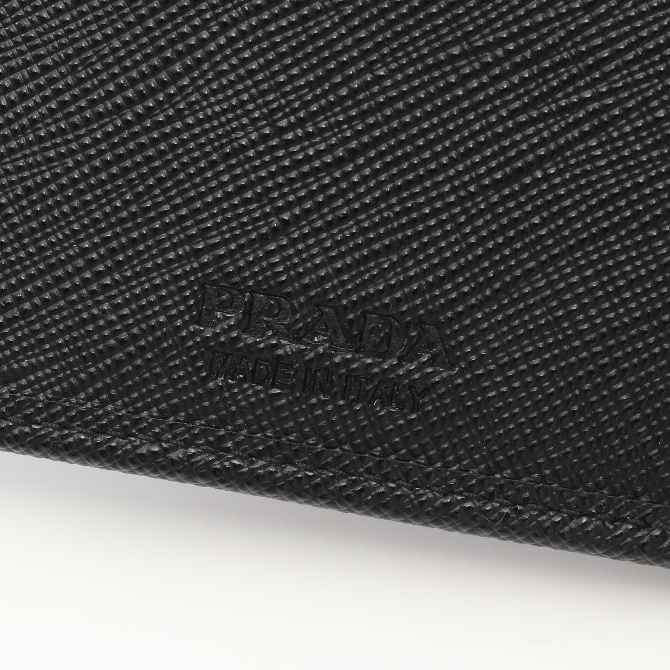 Prada Prada Bi-Fold Wallet Nylon Saffiano Leather Black Size ONE SIZE - 4 Thumbnail