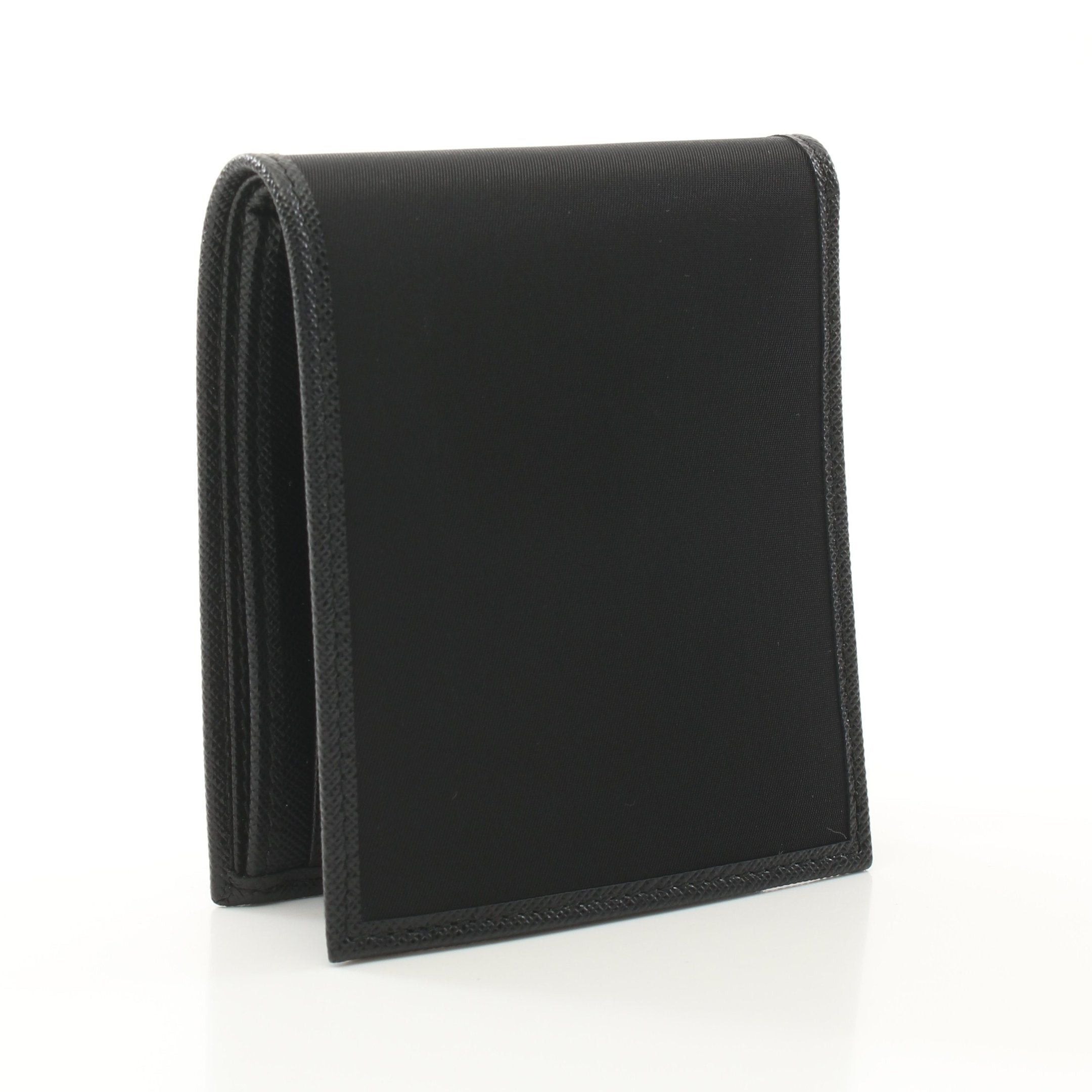 Prada Prada Bi-Fold Wallet Nylon Saffiano Leather Black Size ONE SIZE - 2 Thumbnail