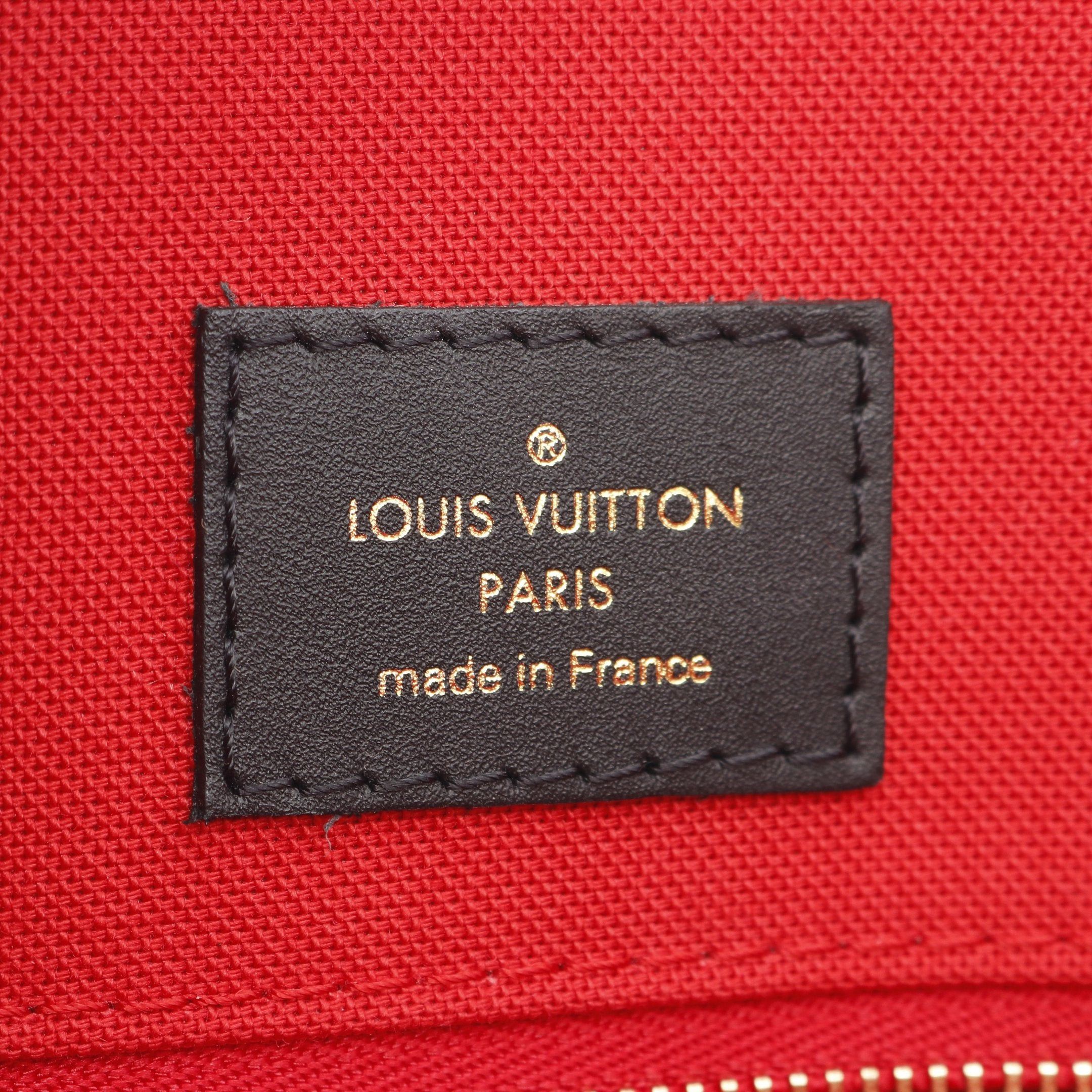 Louis Vuitton Louis Vuitton On-The-Go Mm Monogram Giant Reverse Shoulder Bag Tote Leather Brown Beige Size ONE SIZE - 4 Thumbnail