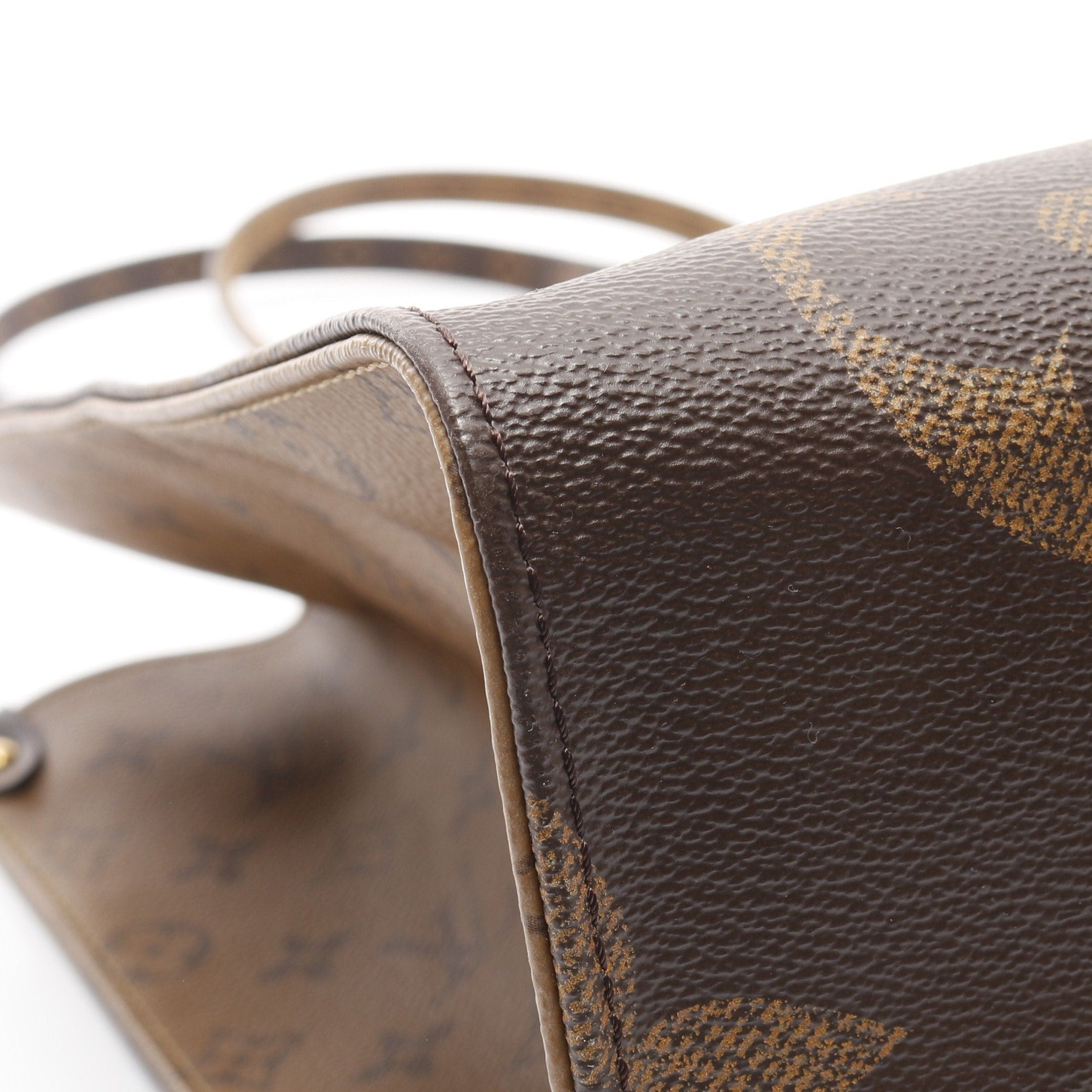 Louis Vuitton Louis Vuitton On-The-Go Gm Monogram Giant Reverse Shoulder Bag Tote Brown Beige Size ONE SIZE - 9 Thumbnail