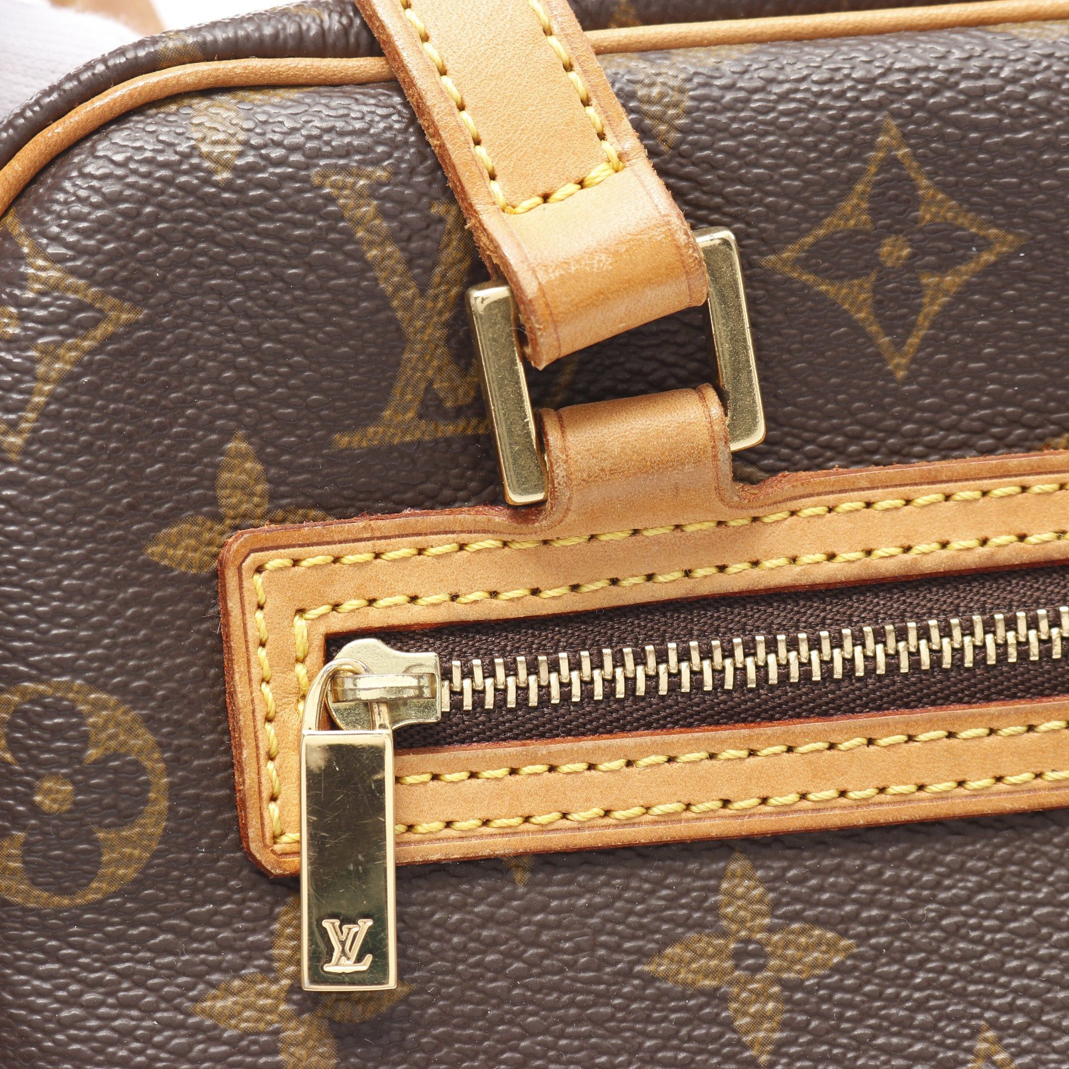 Louis Vuitton Louis Vuitton Cite Mm Monogram Shoulder Bag Leather Brown Size ONE SIZE - 7 Thumbnail