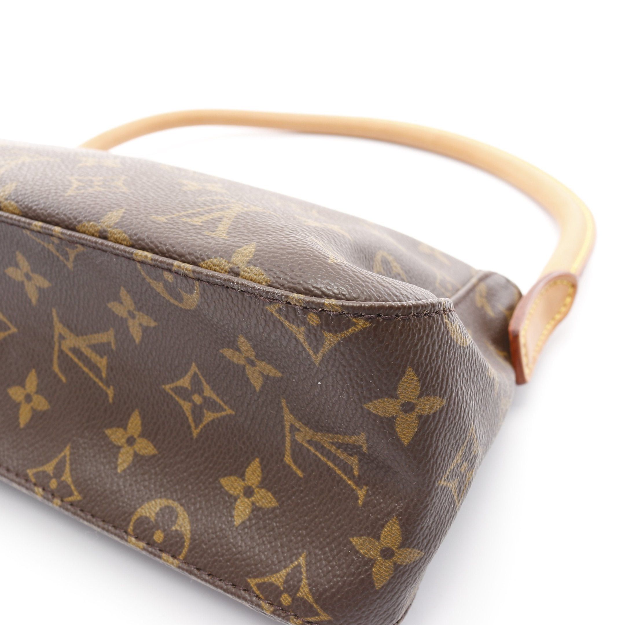 Louis Vuitton Louis Vuitton Mini Looping Monogram Handbag Leather Brown Size ONE SIZE - 7 Thumbnail
