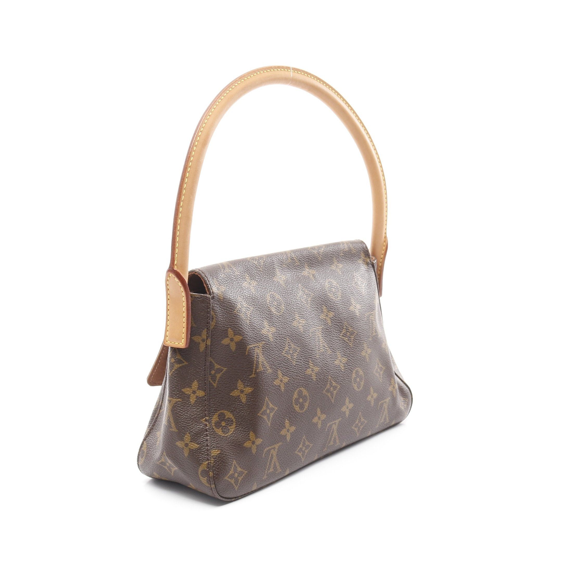 Louis Vuitton Louis Vuitton Mini Looping Monogram Handbag Leather Brown Size ONE SIZE - 2 Thumbnail