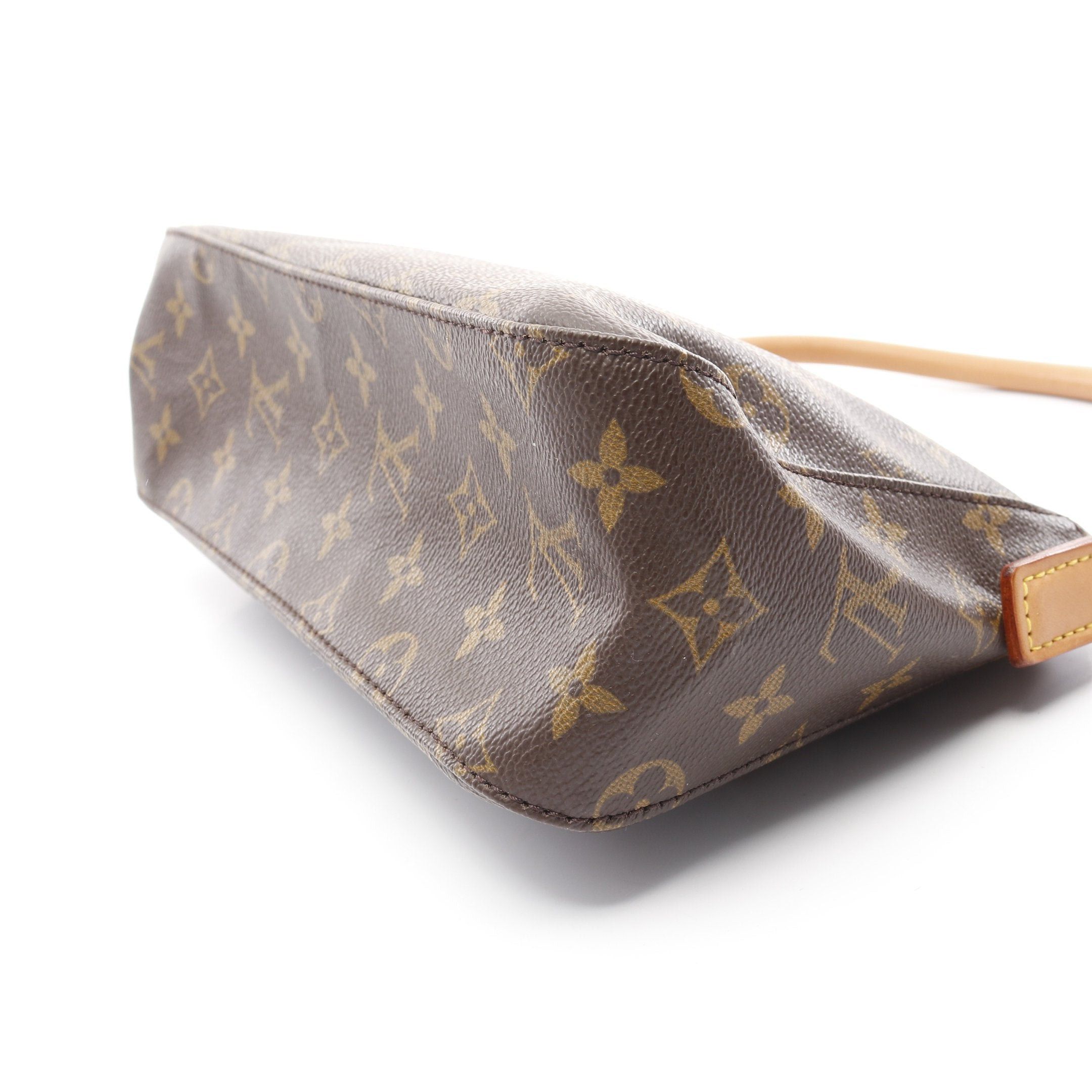 Louis Vuitton Louis Vuitton Mini Looping Monogram Handbag Leather Brown Size ONE SIZE - 6 Thumbnail